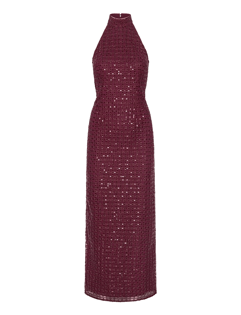 ROTATE - BEADED MAXI DRESS - aftenkjoler - zinfandel - 1