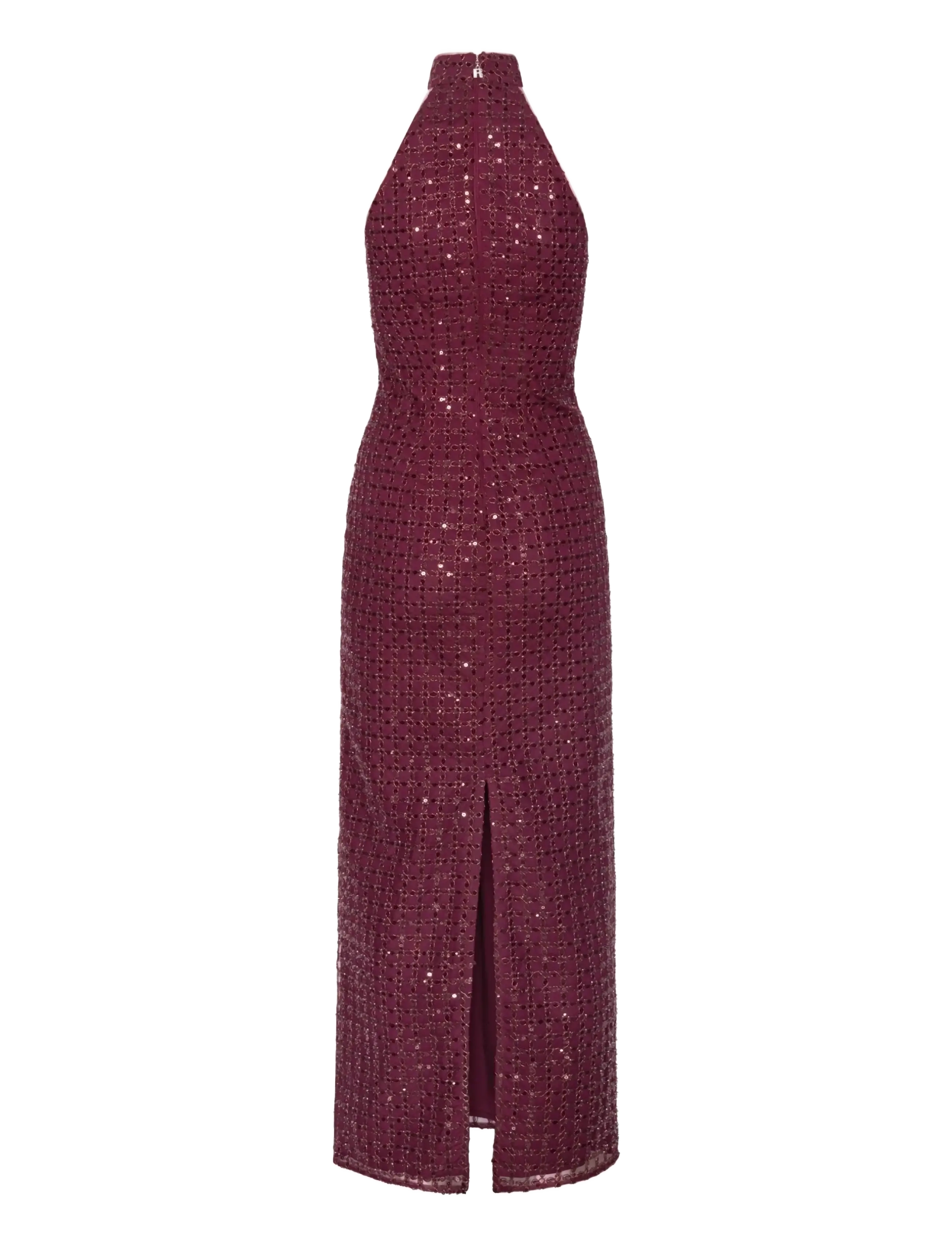 ROTATE - BEADED MAXI DRESS - pailletkjoler - zinfandel - 2