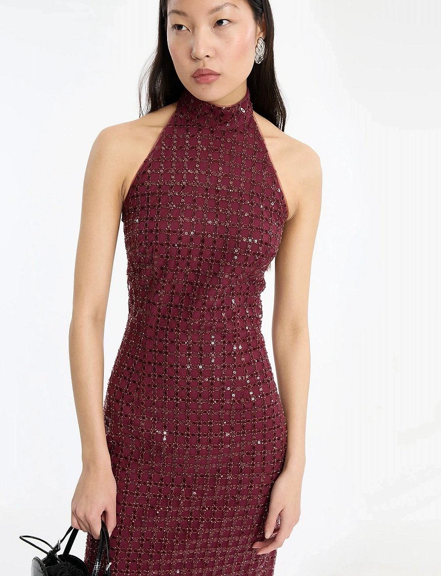 ROTATE - BEADED MAXI DRESS - robes de soirée - zinfandel - 3