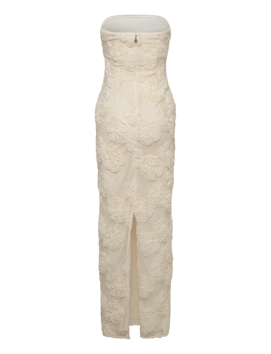 ROTATE - FLOWER MESH TUBE DRESS - abendkleider - egret - 1
