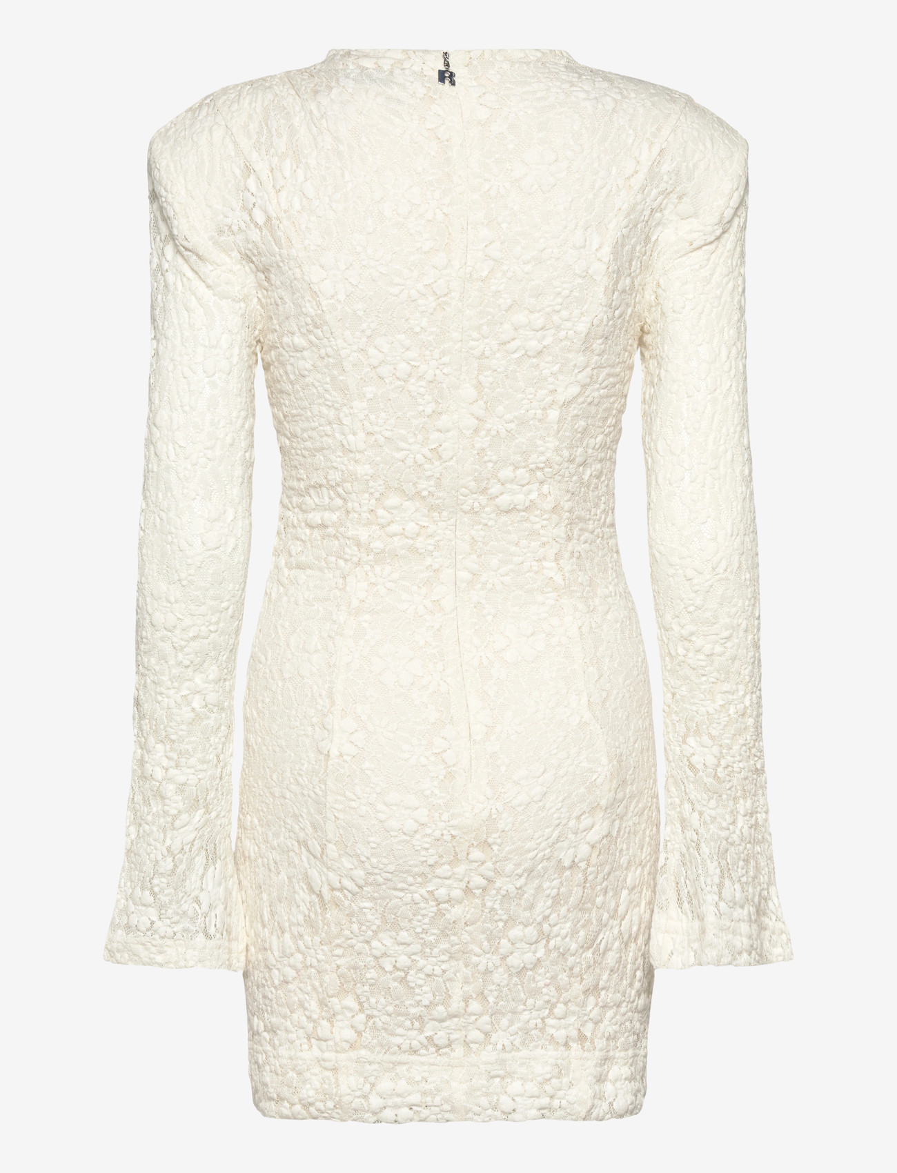 ROTATE - LACE LS MINI DRESS - kokteilikleidid - egret - 2