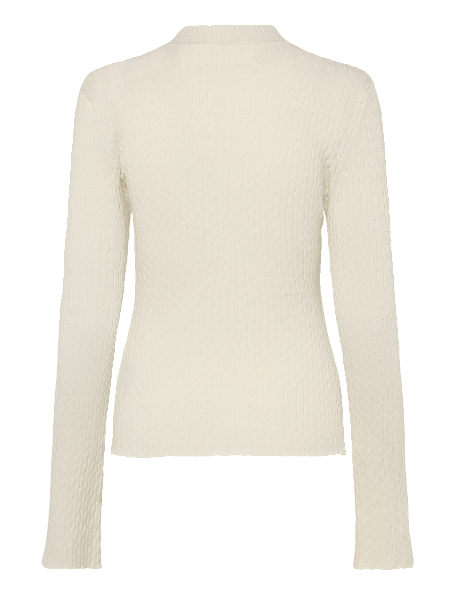 ROTATE - CABLE TIGHT HIGHNECK - egret - 1
