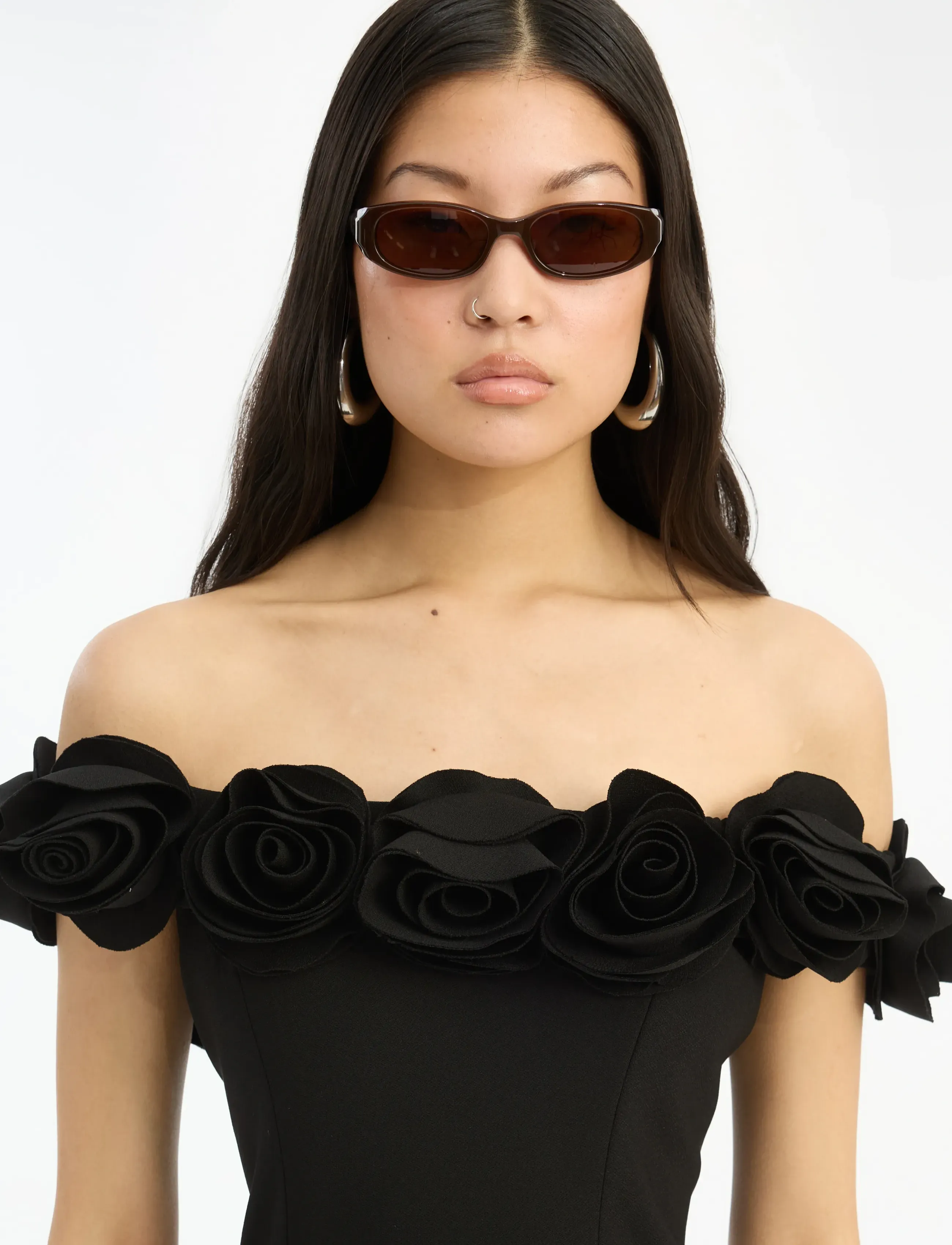 ROTATE 4. RECTANGULAR OVAL FRAME - ROTATE - CHIMI X SOIL BROWN / brown