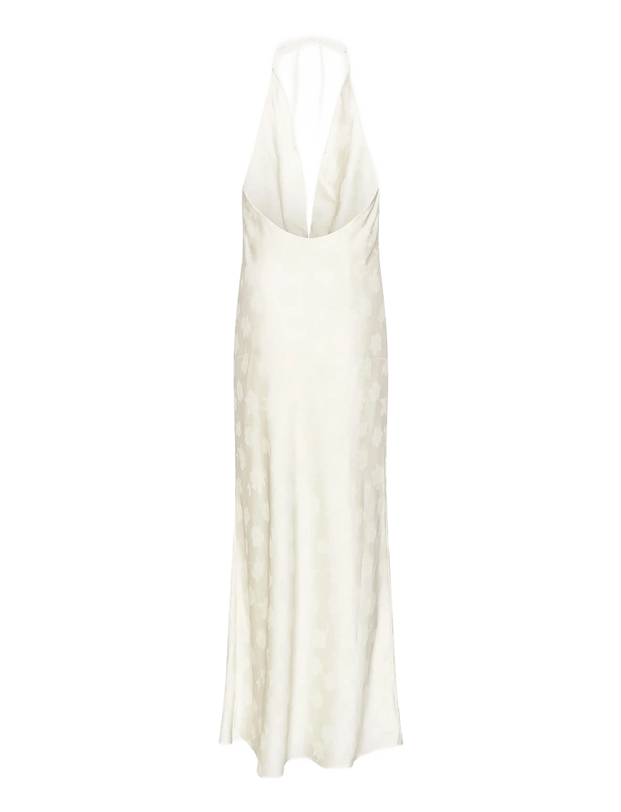 ROTATE - SATIN HALTERNECK - maxikleider - egret - 2