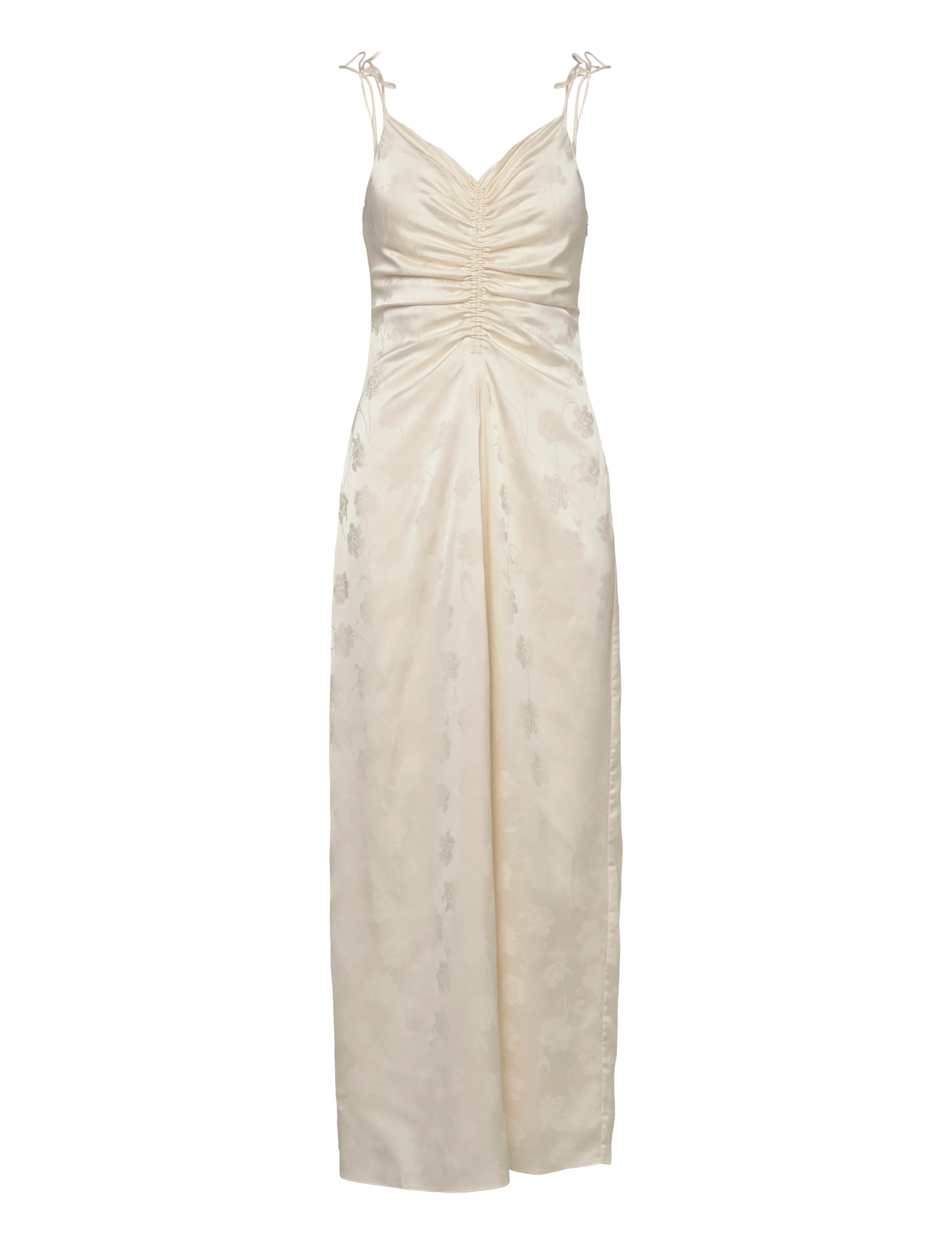 ROTATE DRAPEY SLIP DRESS - Festtøj - EGRET / cream