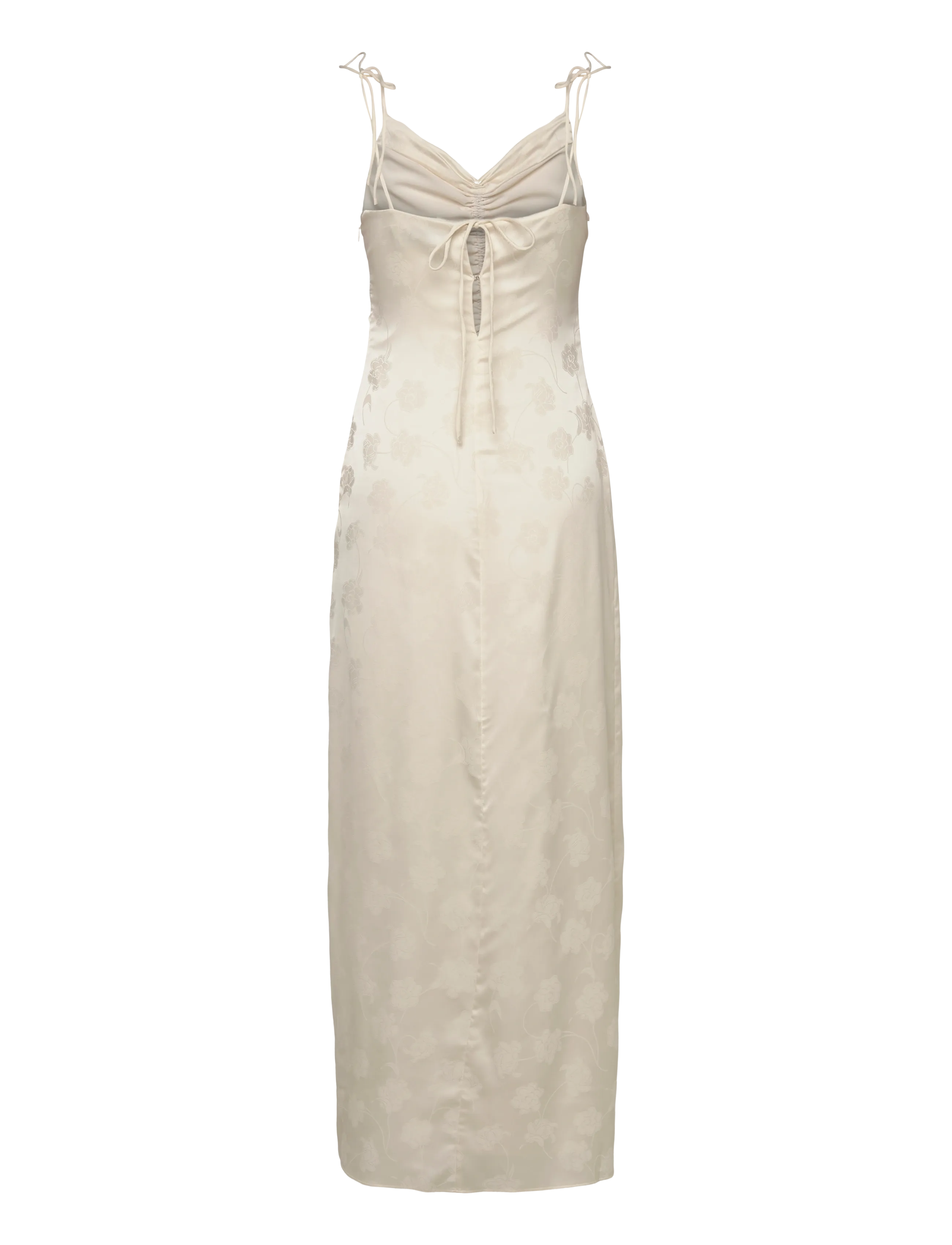 ROTATE - DRAPEY SLIP DRESS - aftenkjoler - egret - 1