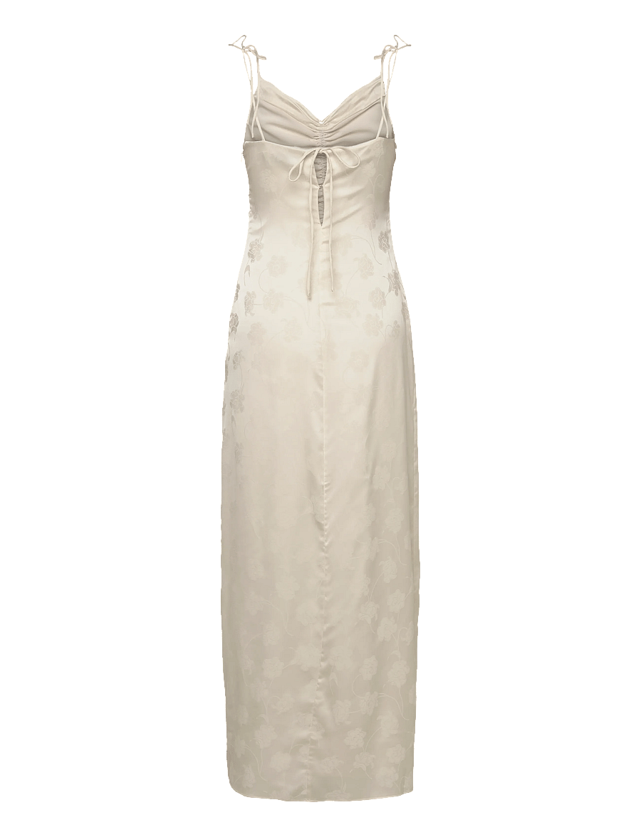 ROTATE - DRAPEY SLIP DRESS - aftenkjoler - egret - 1