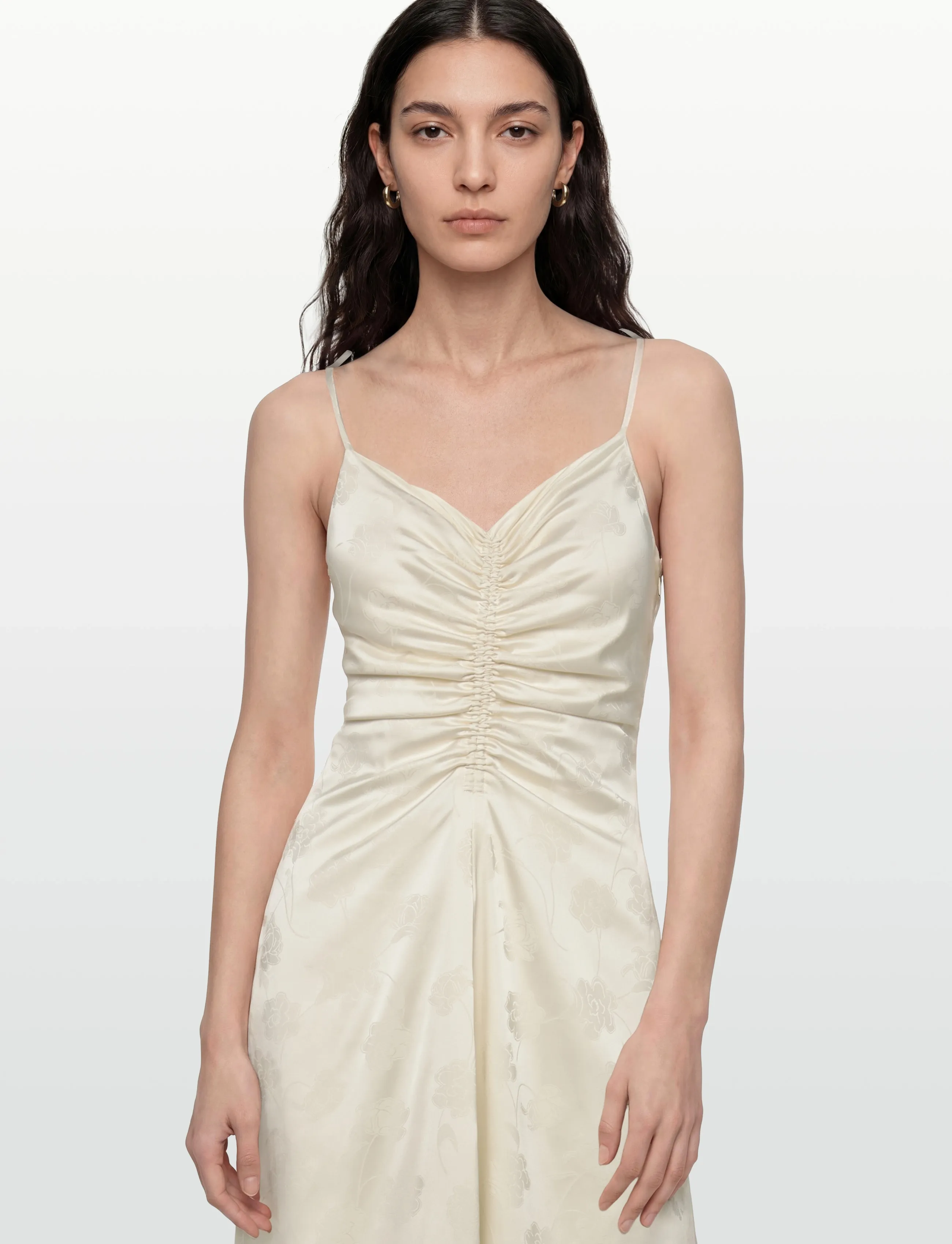 ROTATE - DRAPEY SLIP DRESS - Õhtukleidid - egret - 3