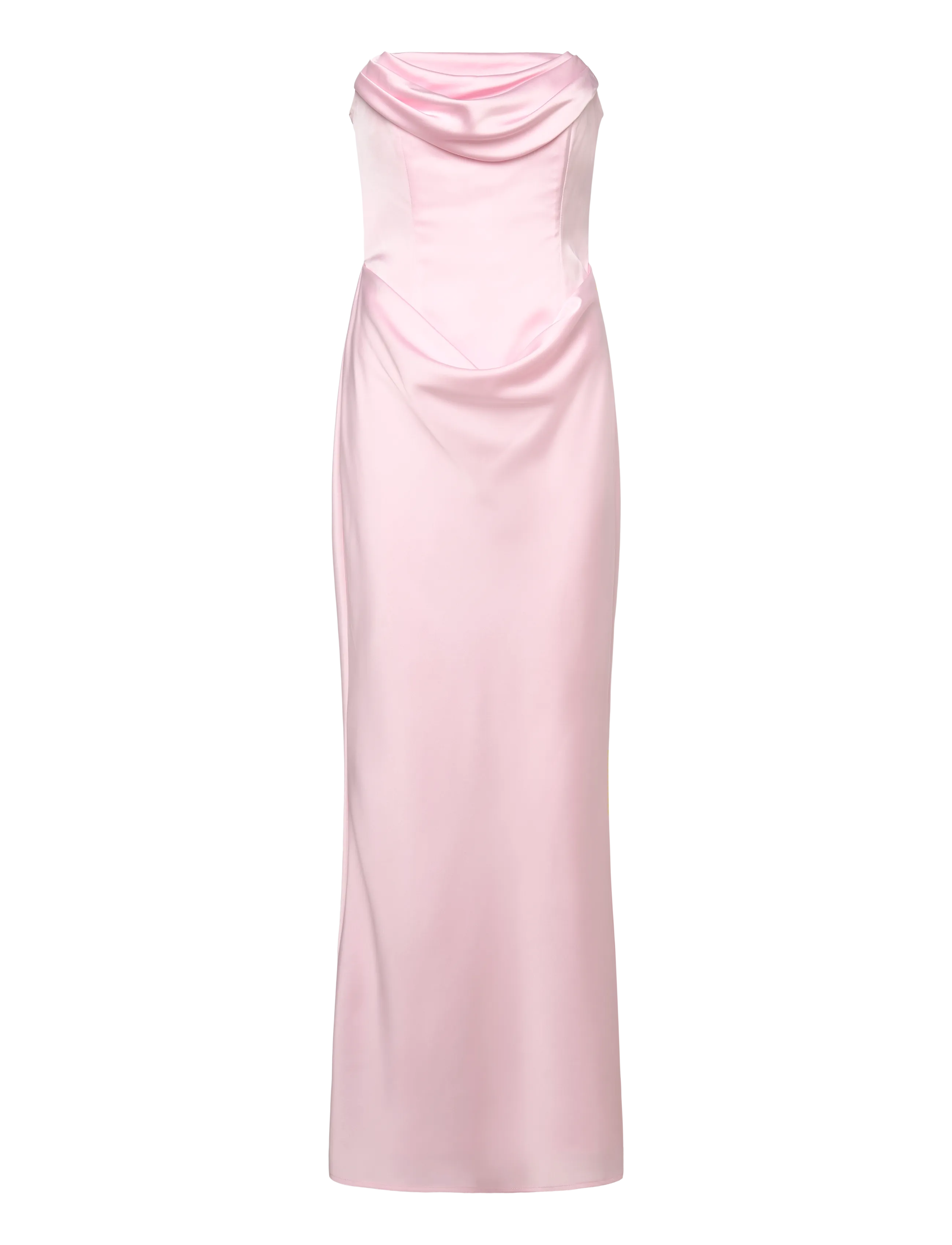 ROTATE CORSAGE LONG DRESS - Nyheder - BLUSHING BRIDE / pink/rose