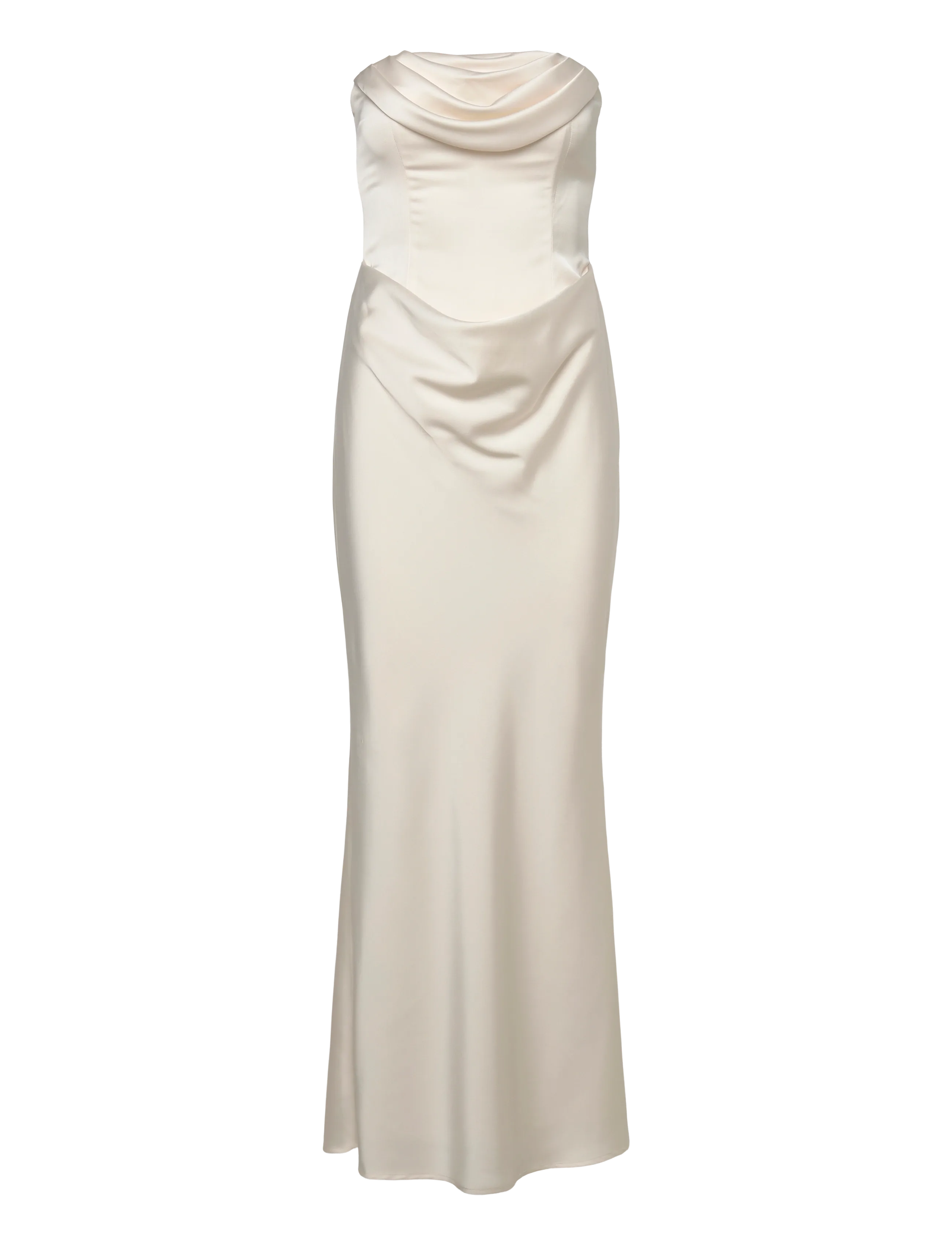 ROTATE CORSAGE LONG DRESS - Festtøj - EGRET / cream