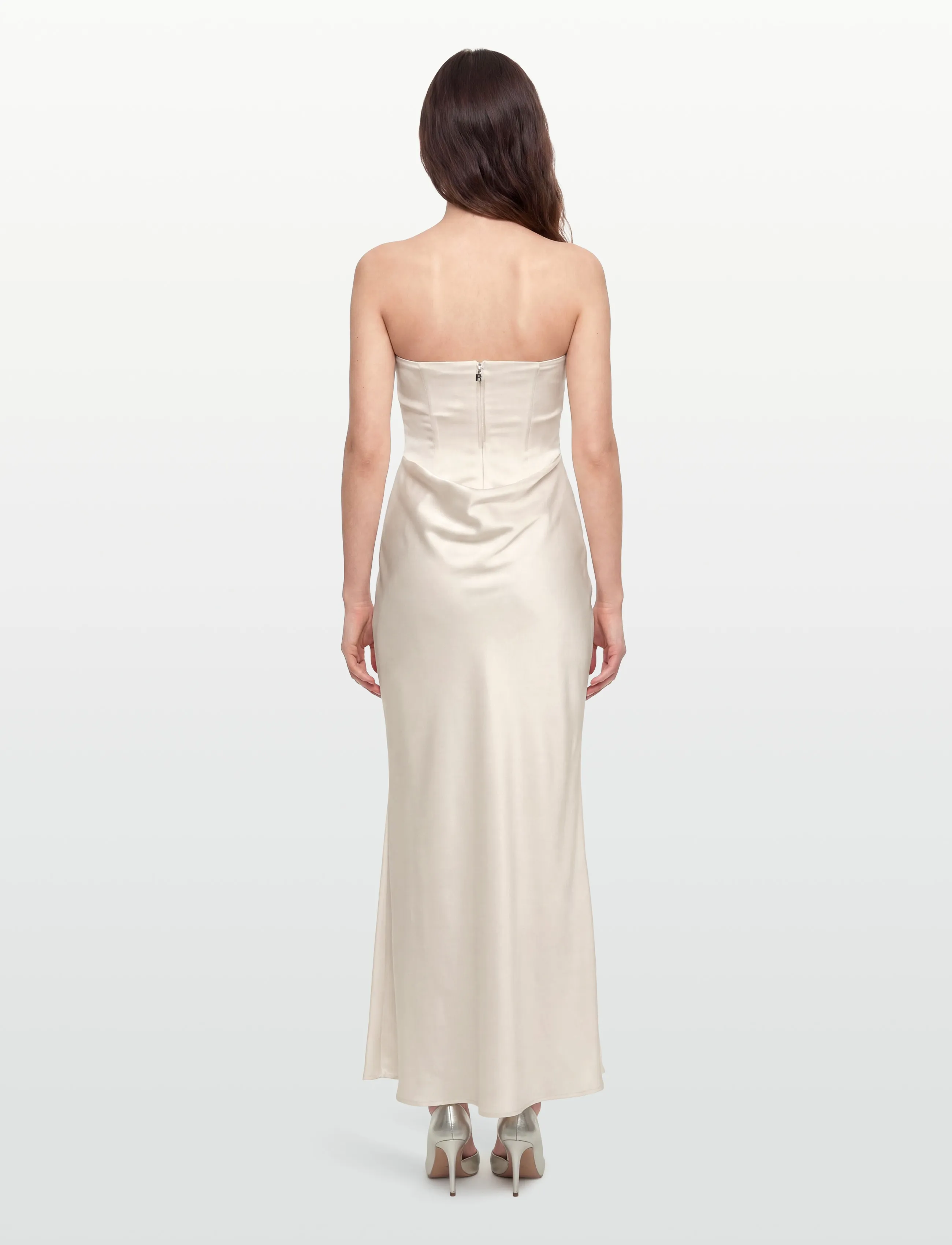 ROTATE - CORSAGE LONG DRESS - aftonklänningar - egret - 5