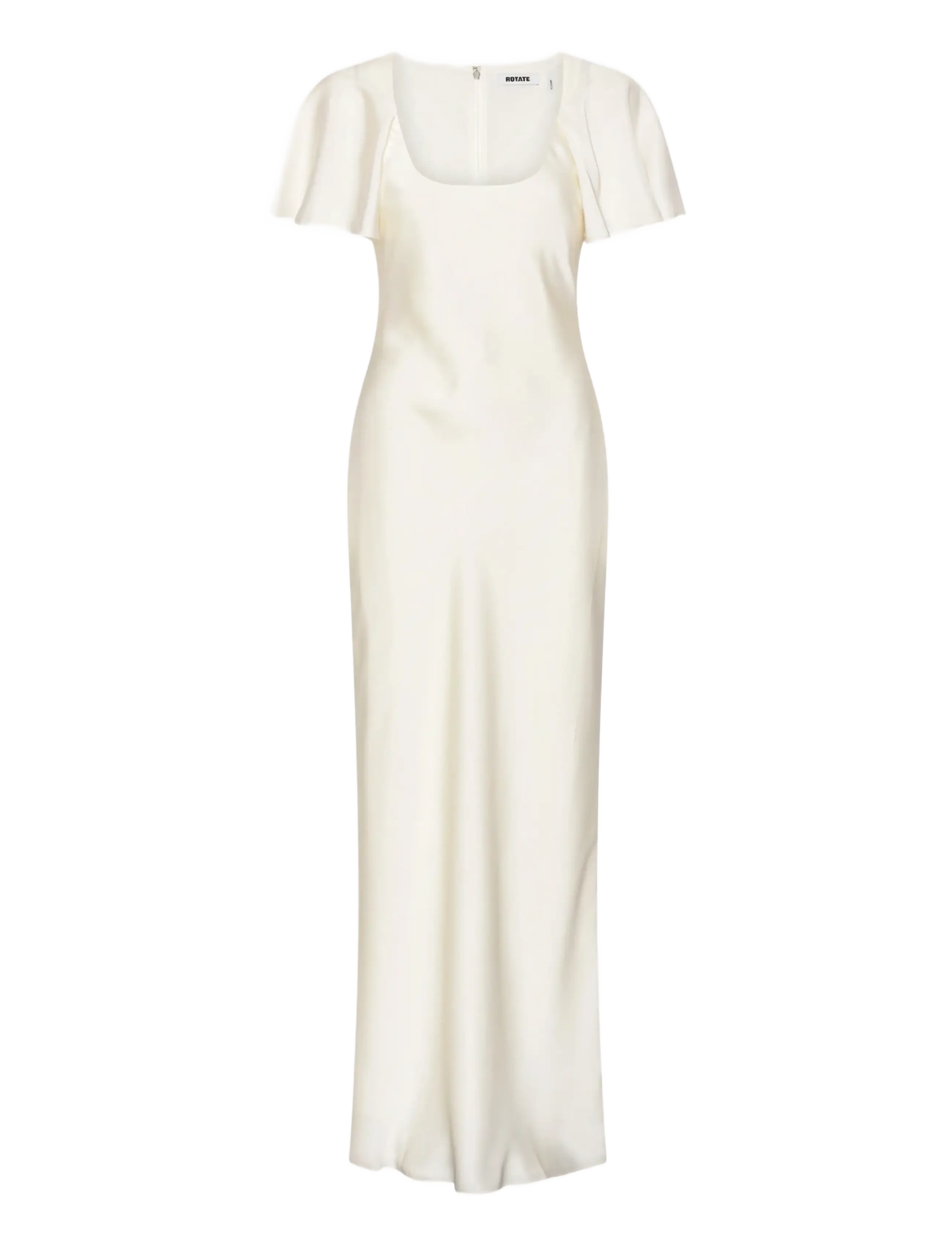ROTATE Satin Flowy Sleeve Dress, 34, Dresses, Creme - Maxi Frauen