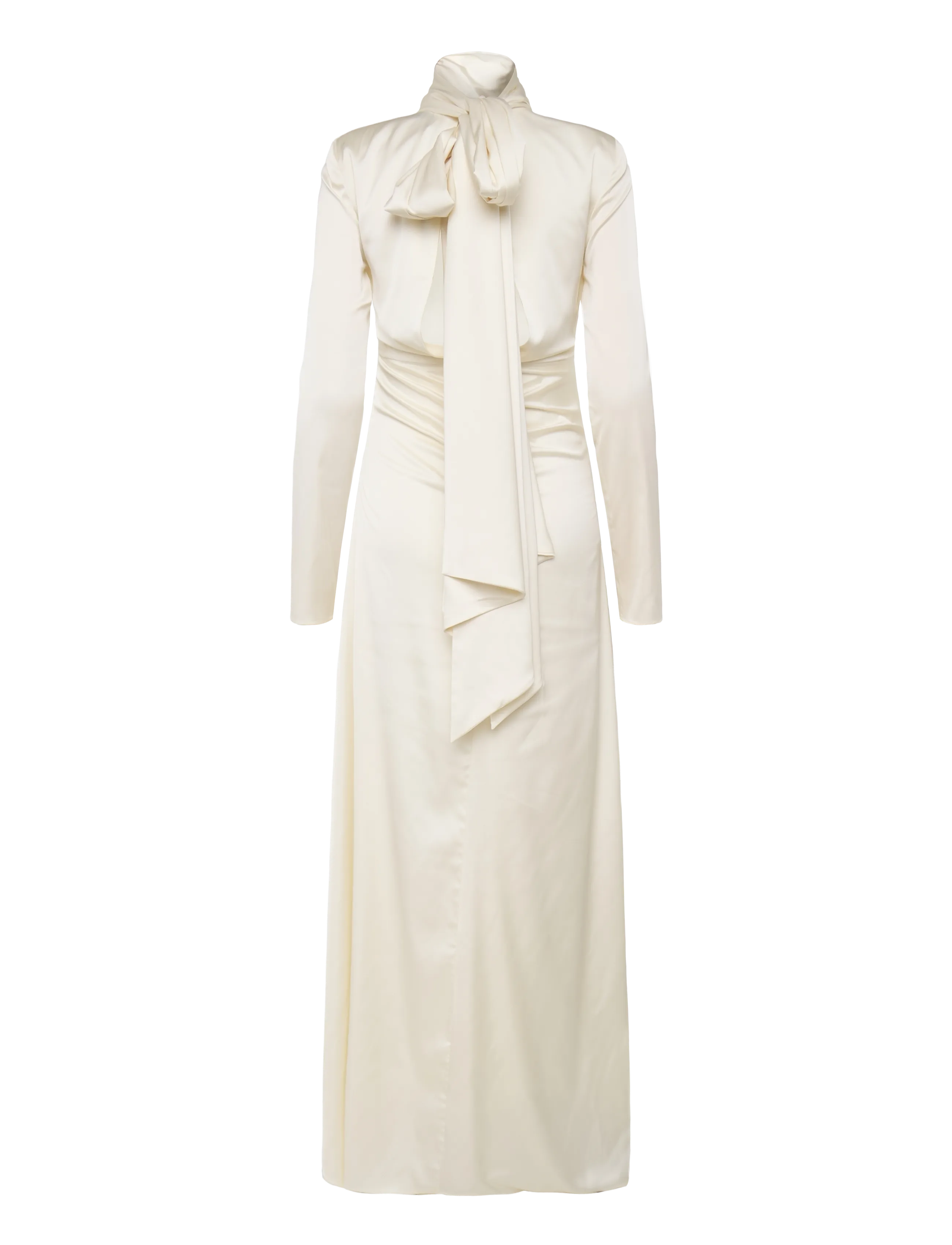 ROTATE - LS SCARF DRESS - aftonklänningar - egret - 2