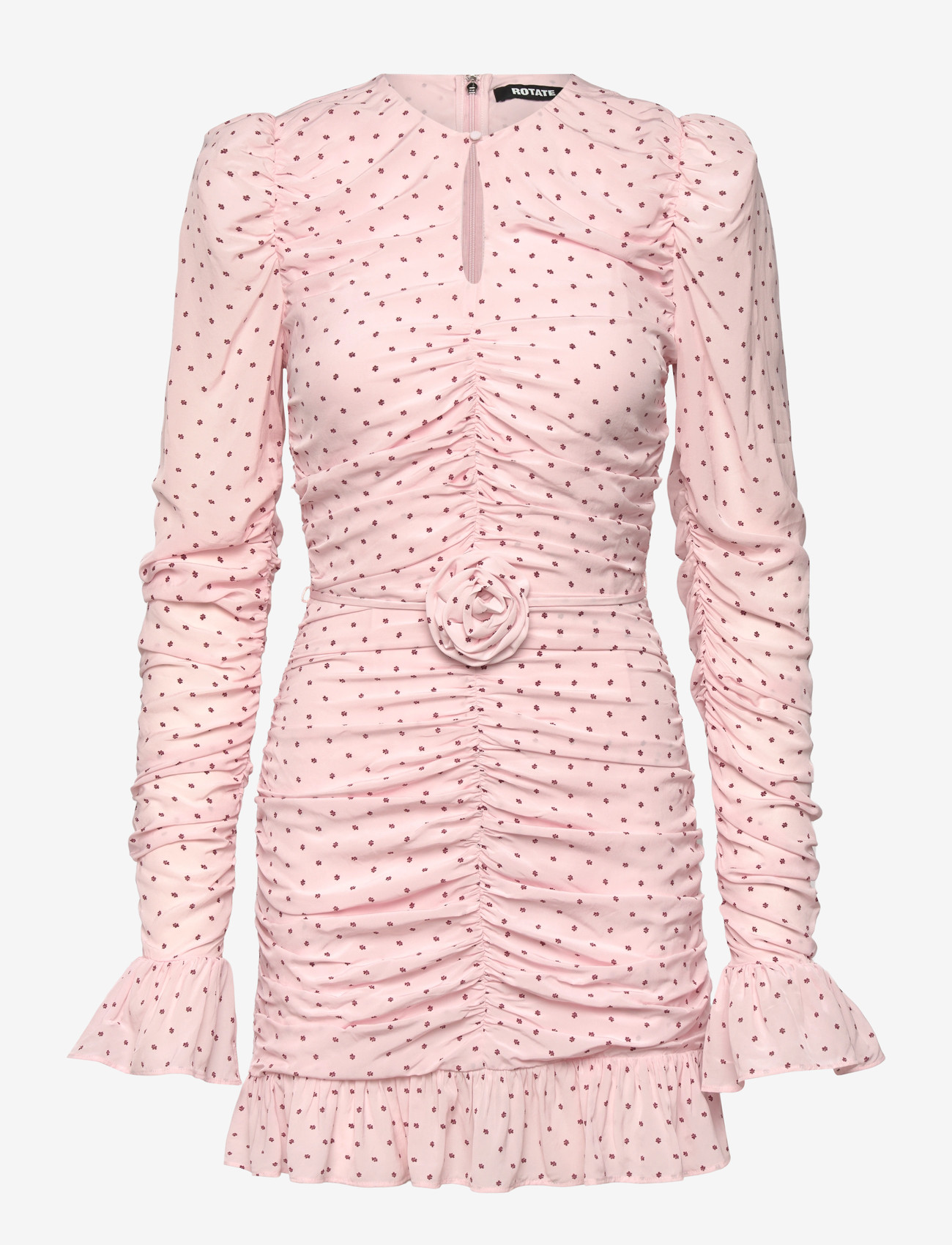ROTATE - MINI RUCHED DRESS - cocktailkjoler - barely pink comb. - 0