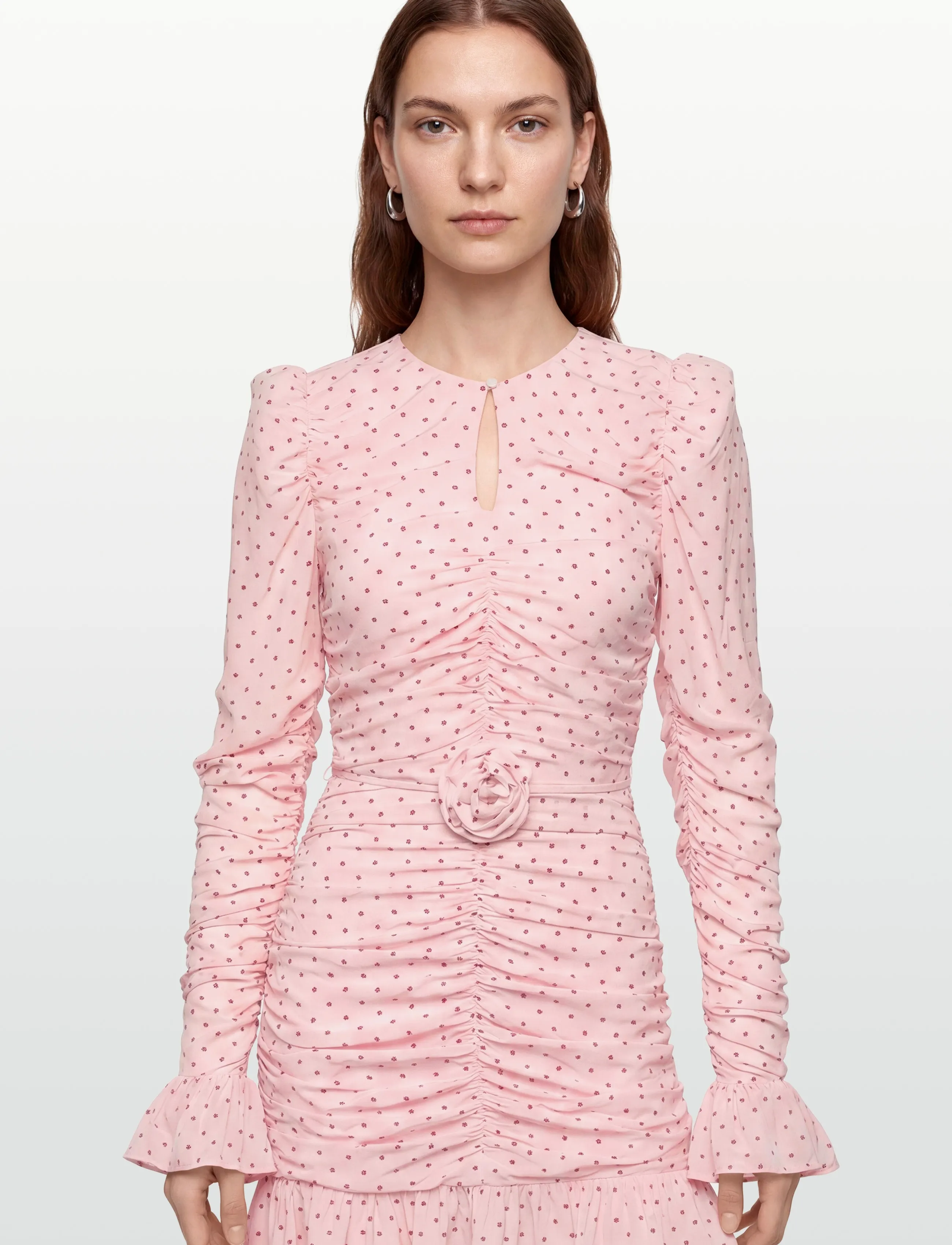 ROTATE - MINI RUCHED DRESS - cocktailkleider - barely pink comb. - 3