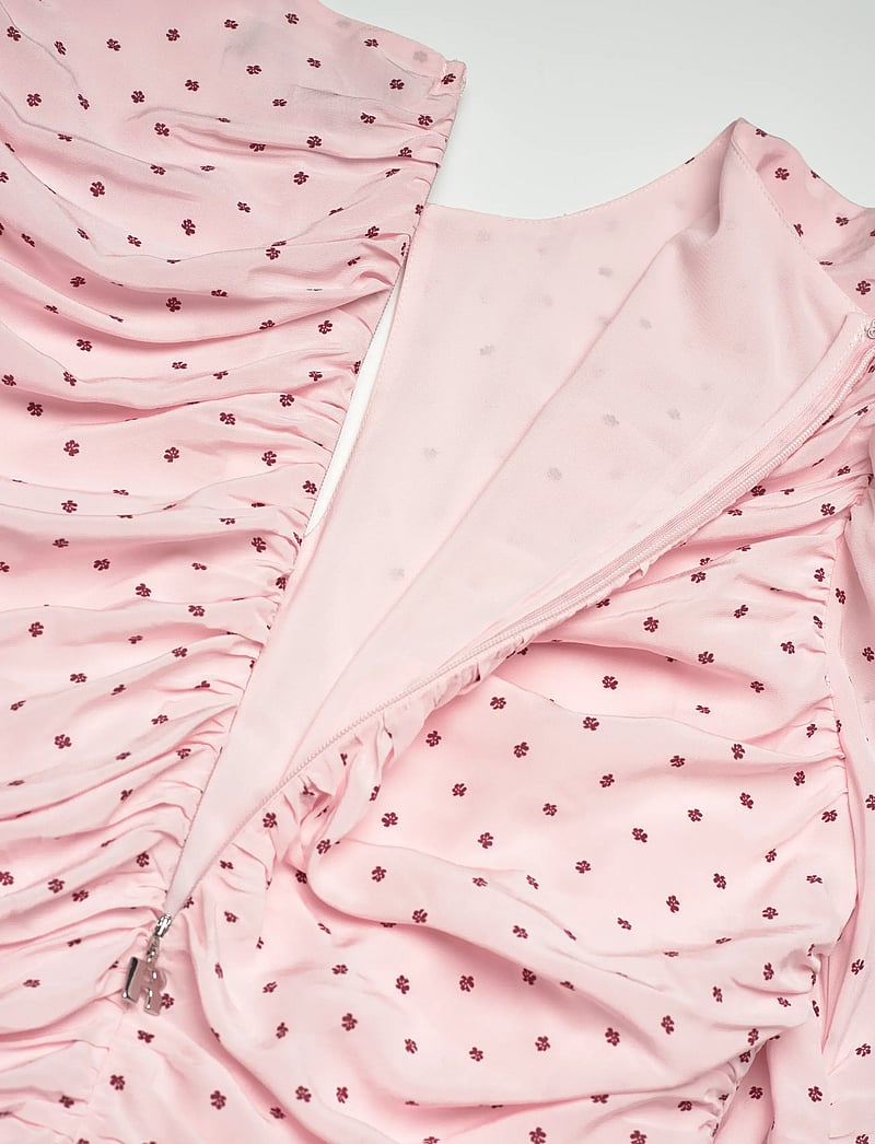 ROTATE - MINI RUCHED DRESS - cocktailkjoler - barely pink comb. - 3