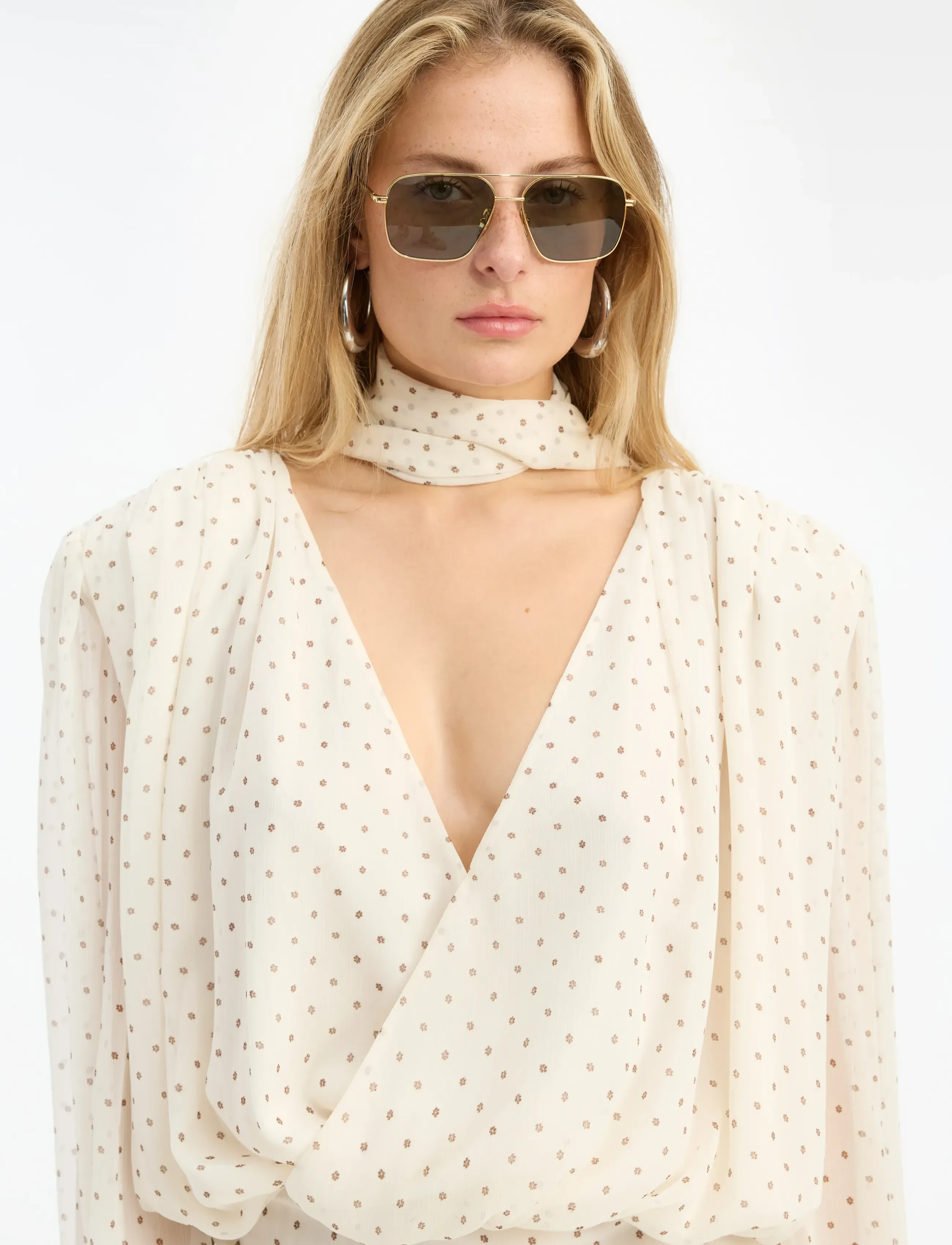 ROTATE 2. METAL AVIATOR FRAME - ROTATE - CHIMI X GOLD/GREY / grey