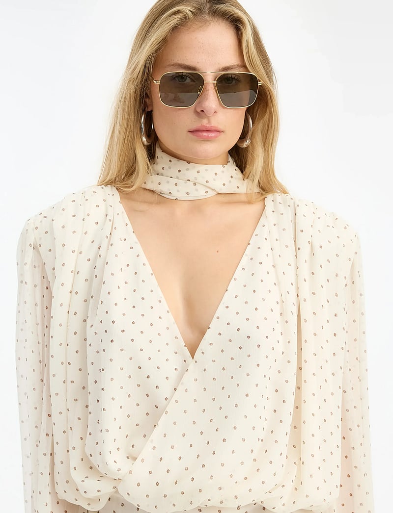 ROTATE Birger Christensen - 2. METAL AVIATOR FRAME - lenduriprillid - chimi x gold/grey - 0