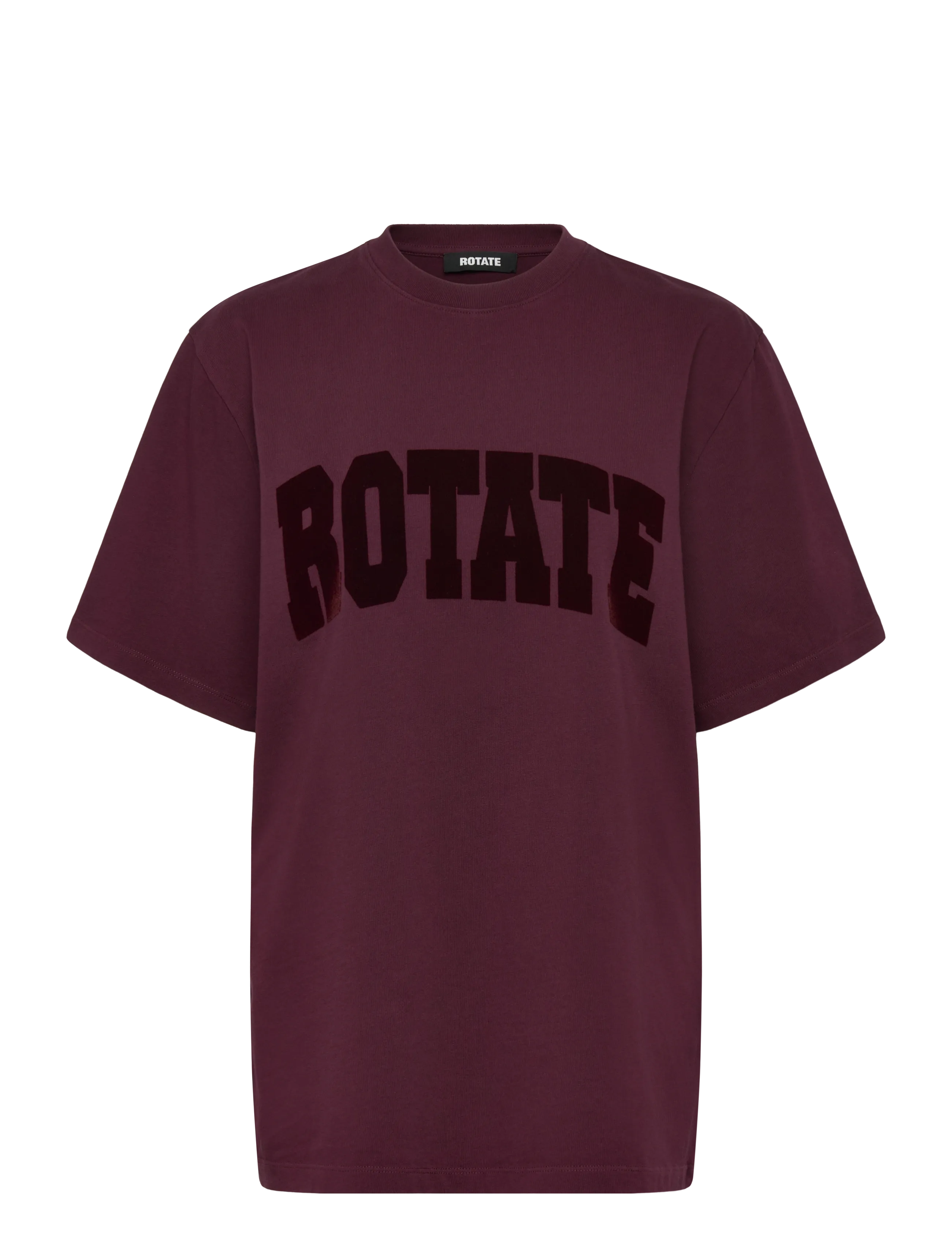 ROTATE JERSEY OVERSIZED T-SHIRT - Modern femininity - WINETASTING / burgundy