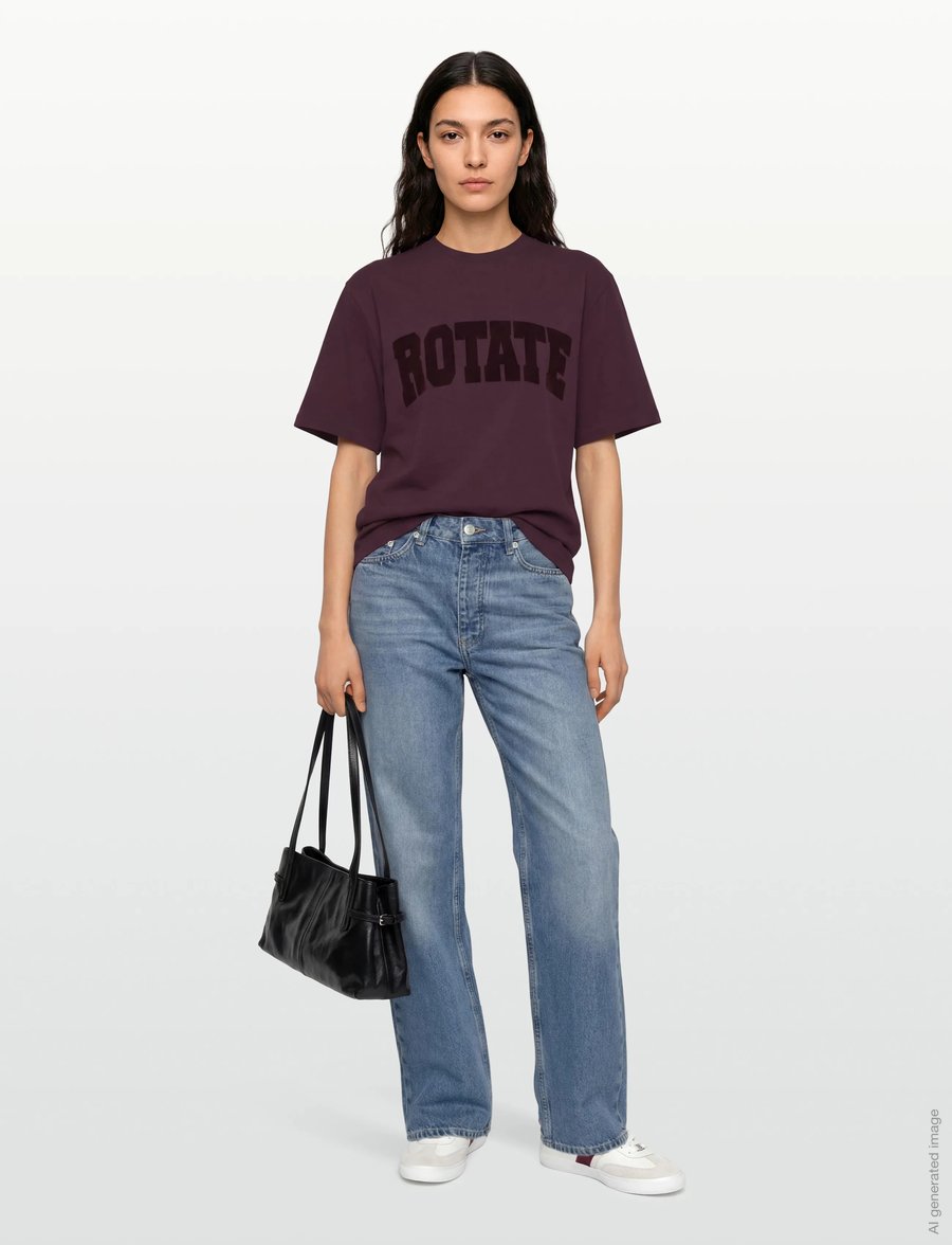 ROTATE - JERSEY OVERSIZED T-SHIRT - t-shirts - winetasting - 0
