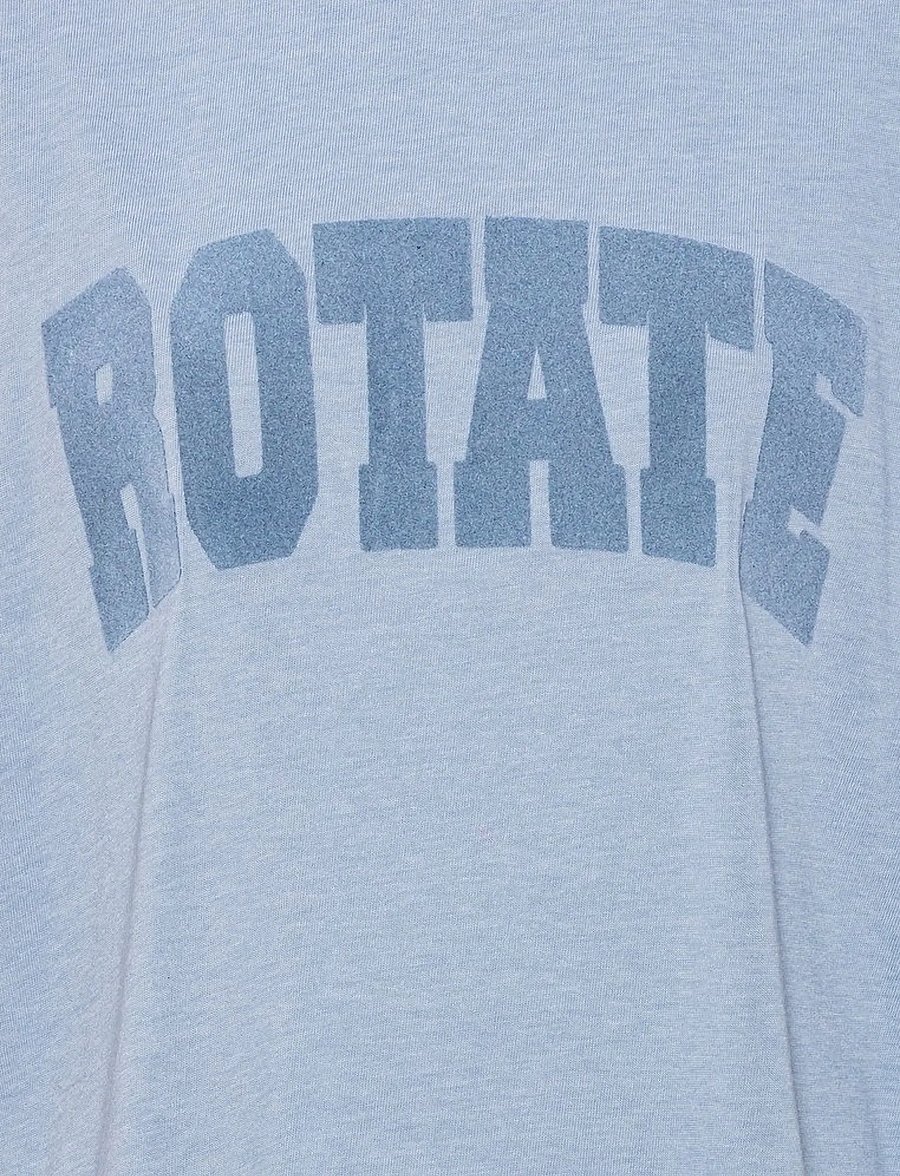 ROTATE - JERSEY OVERSIZED T-SHIRT - forever blue melange - 4