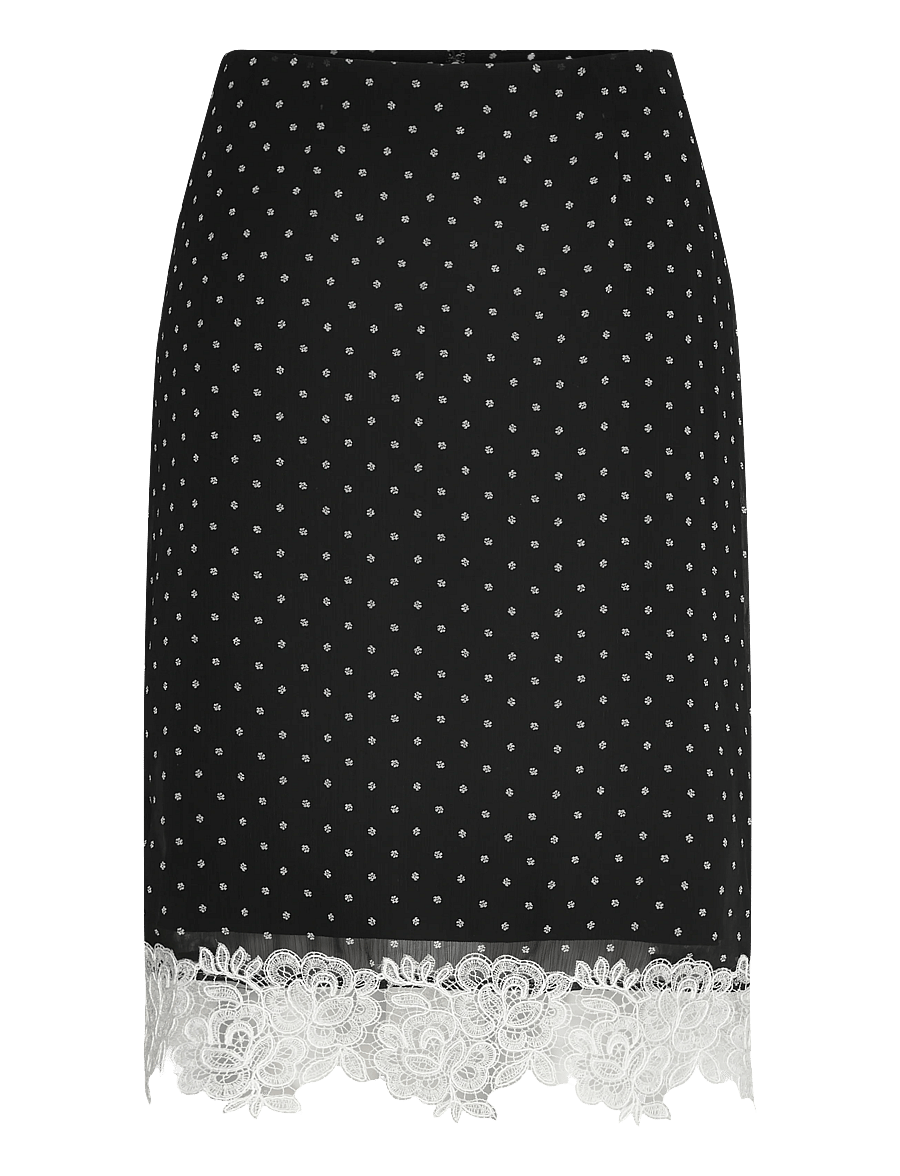 ROTATE - LACEBAND PENCILSKIRT - midi-röcke - 1000 black comb. - 0