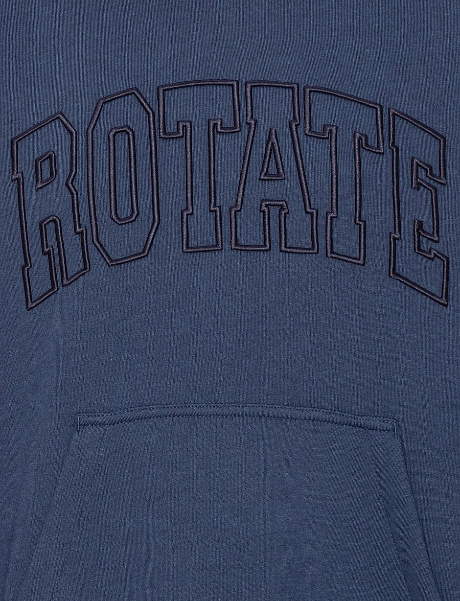 ROTATE - CLASSIC SWEAT HOODIE - navy blazer melange - 4