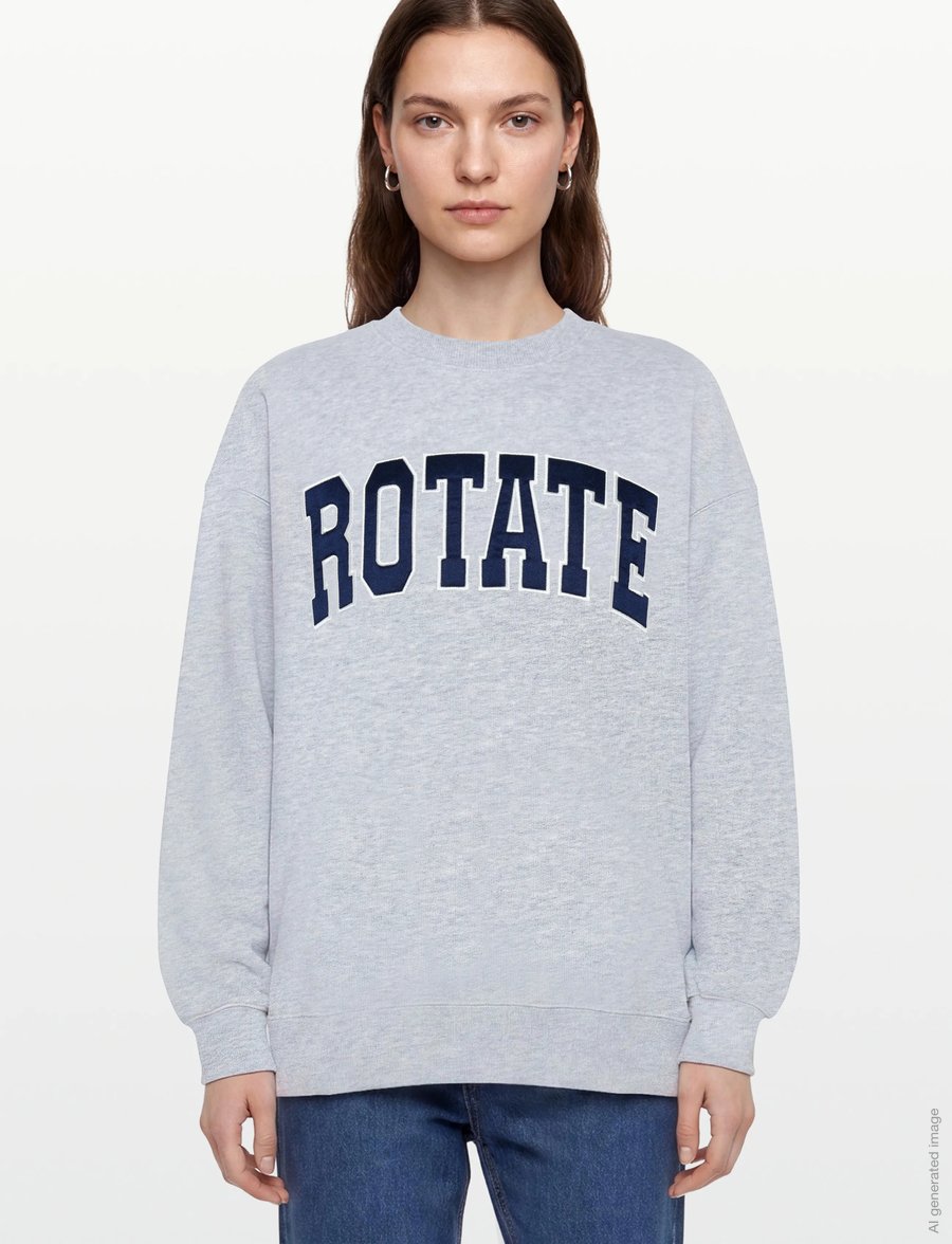 ROTATE - CLASSIC SWEATSHIRT - erilised sündmused - light grey melange - 3