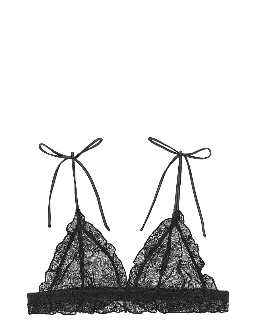 ROTATE - Unpadded triangle bralette - rinnahoidja - black - 0