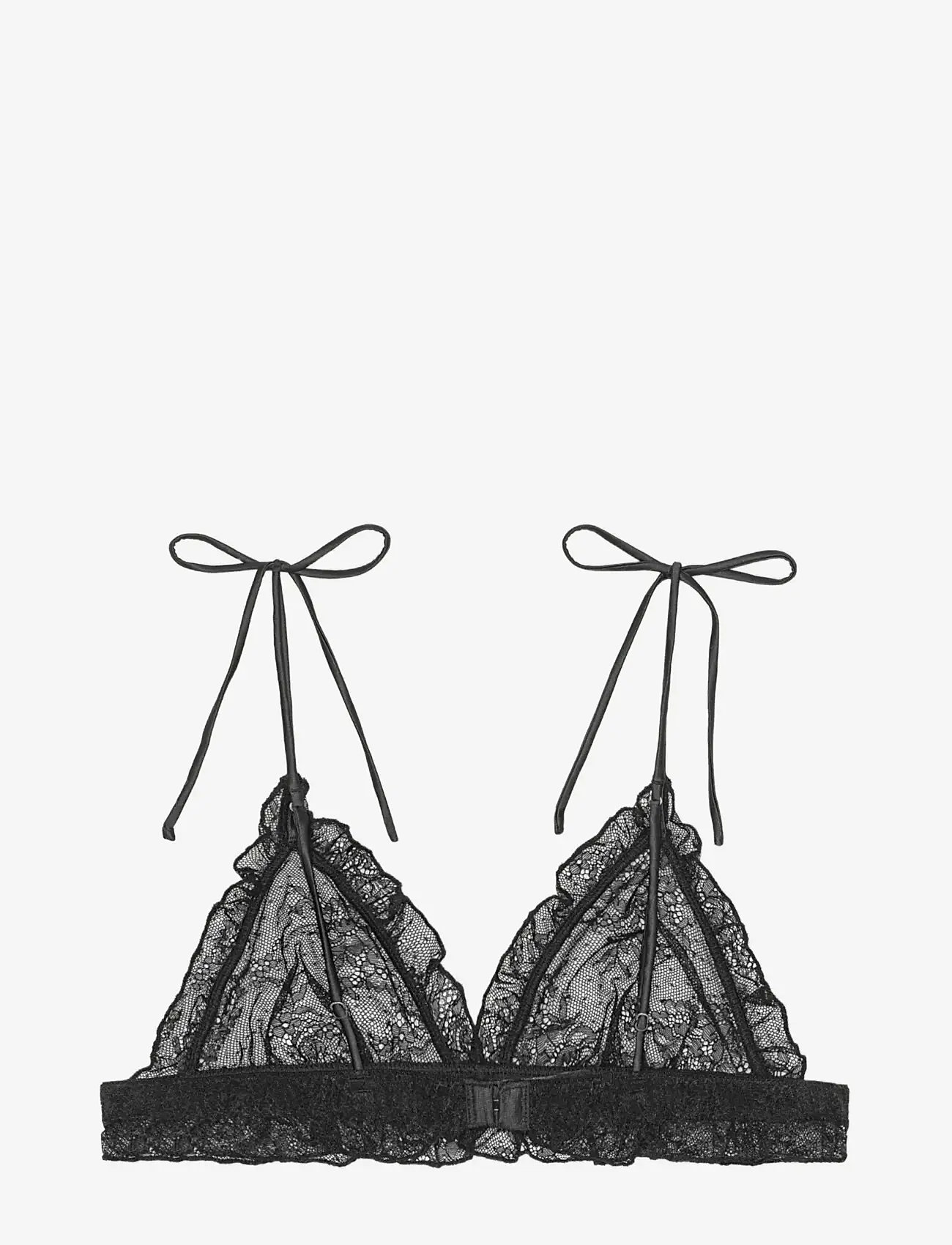 ROTATE Birger Christensen - Unpadded triangle bralette - rinnahoidja - black - 1