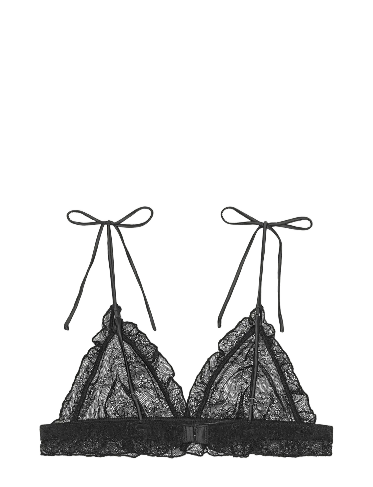 ROTATE - Unpadded triangle bralette - rinnahoidja - black - 1