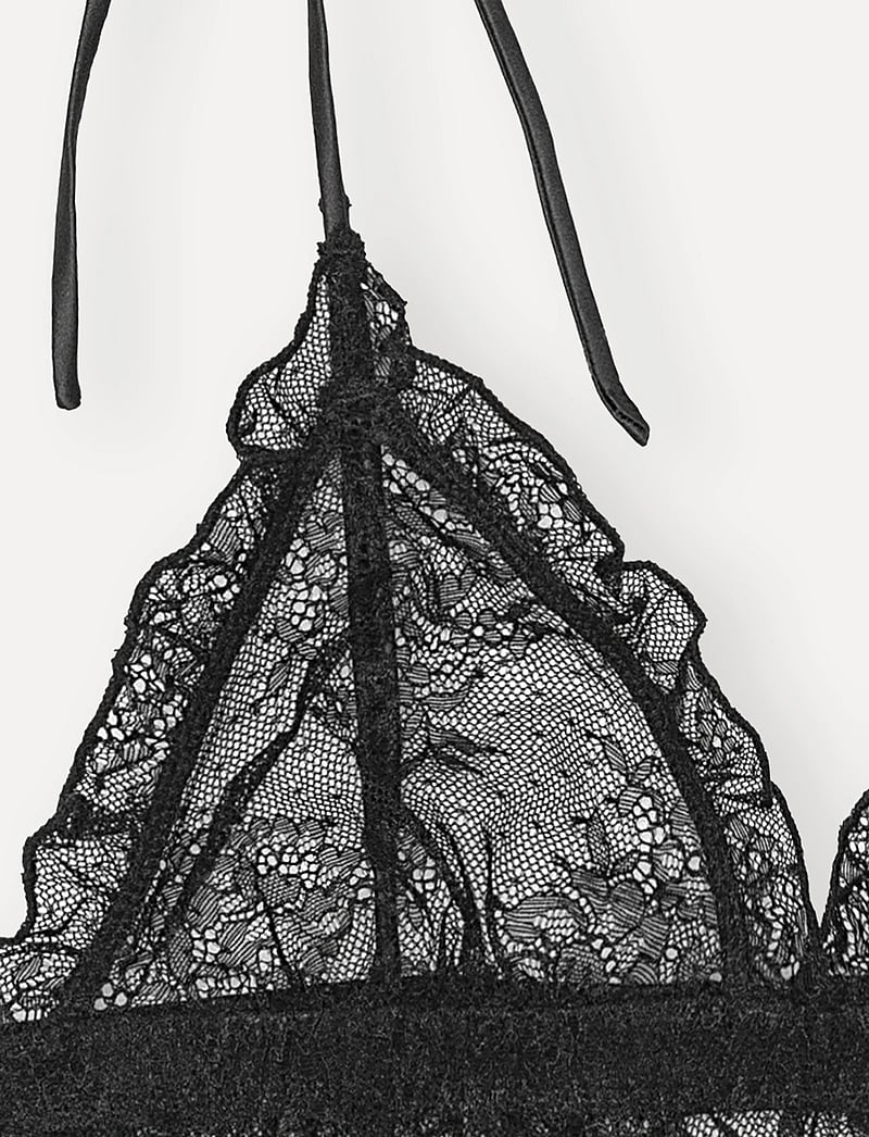 ROTATE - Unpadded triangle bralette - bralette - black - 2