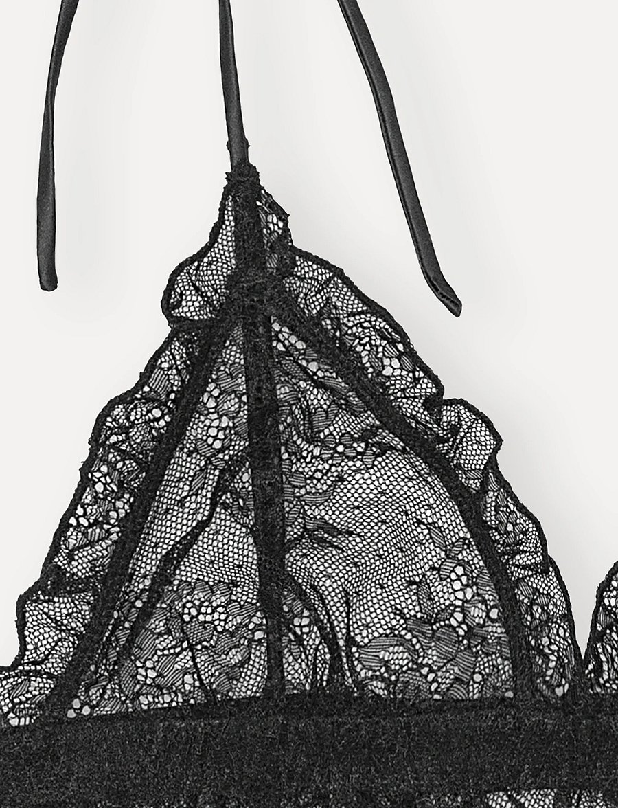 ROTATE - Unpadded triangle bralette - rinnahoidja - black - 2