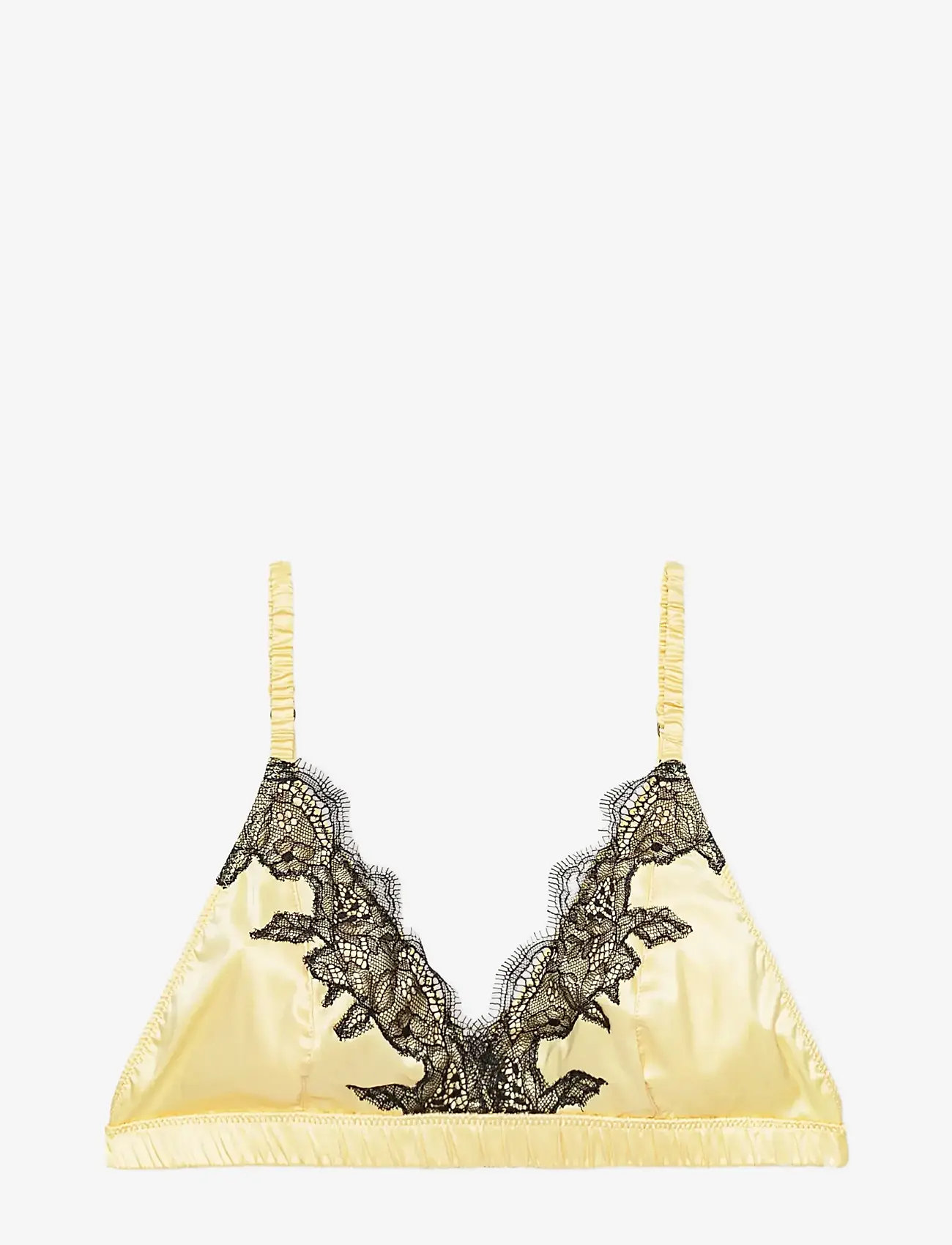 ROTATE Birger Christensen - Lace trim bralette - bralette - italian straw - 0