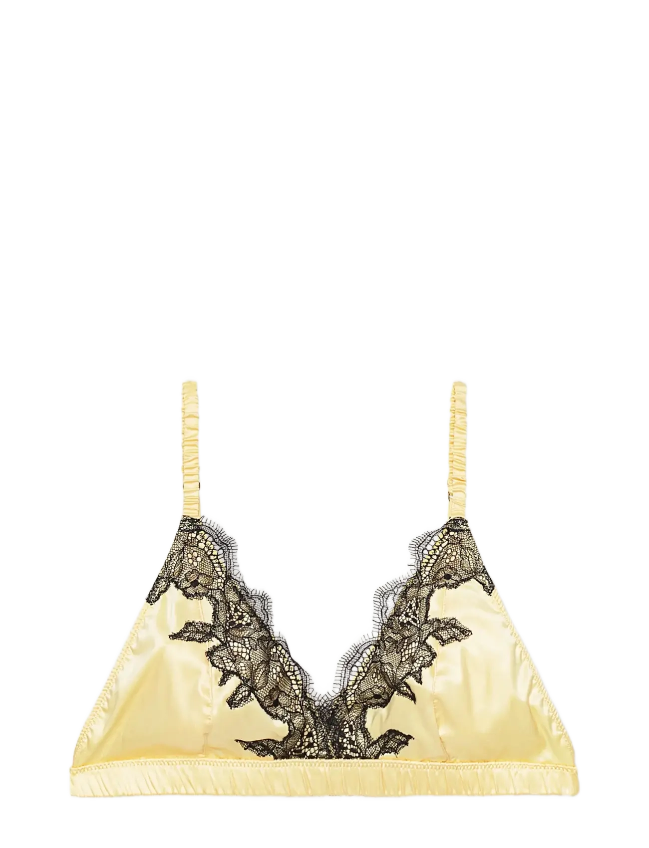 ROTATE Birger Christensen Lace trim bralette - Neue Mode - ITALIAN STRAW / yellow