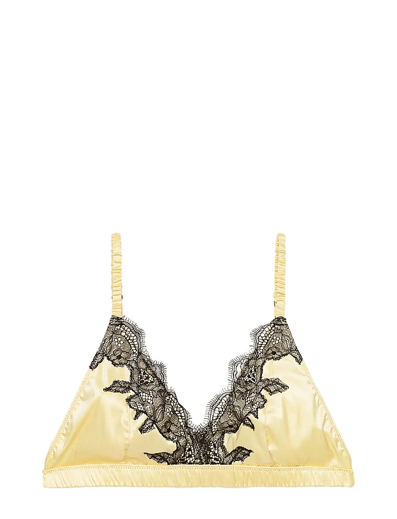 ROTATE Birger Christensen - Lace trim bralette - bralette - italian straw - 0