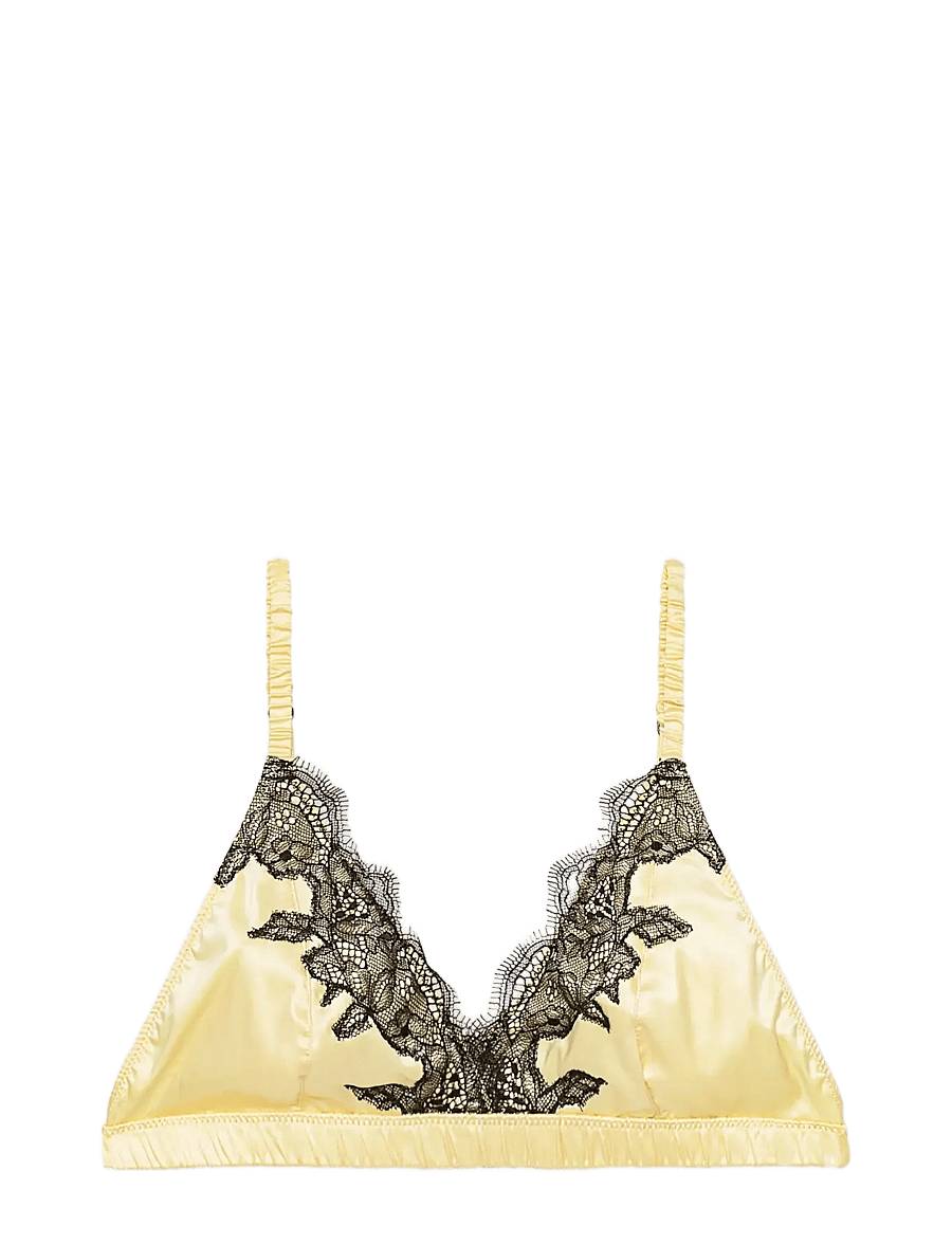 ROTATE - Lace trim bralette - bralette - italian straw - 0