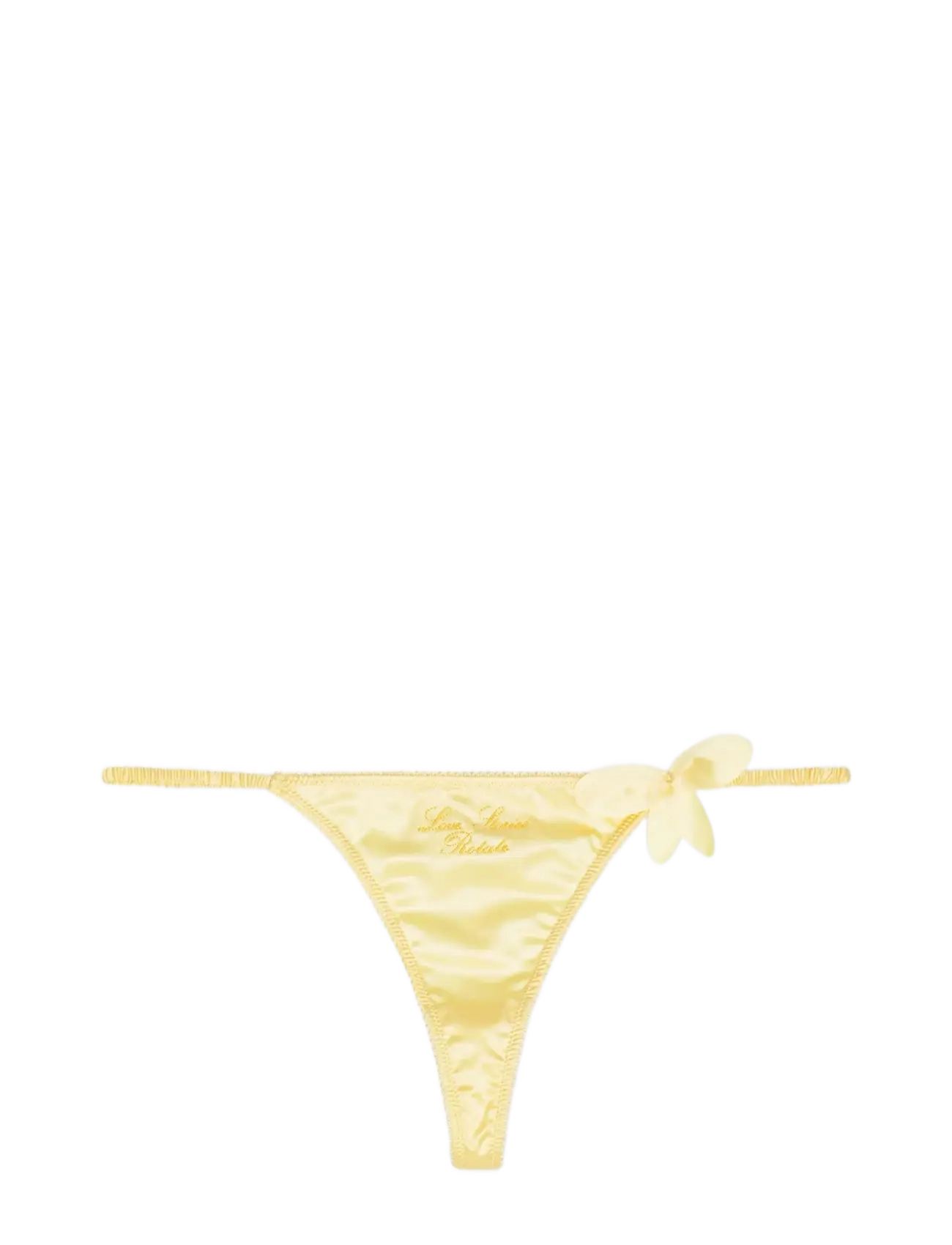 ROTATE Birger Christensen Thong with mid-waist - Lingerie - ITALIAN STRAW / yellow