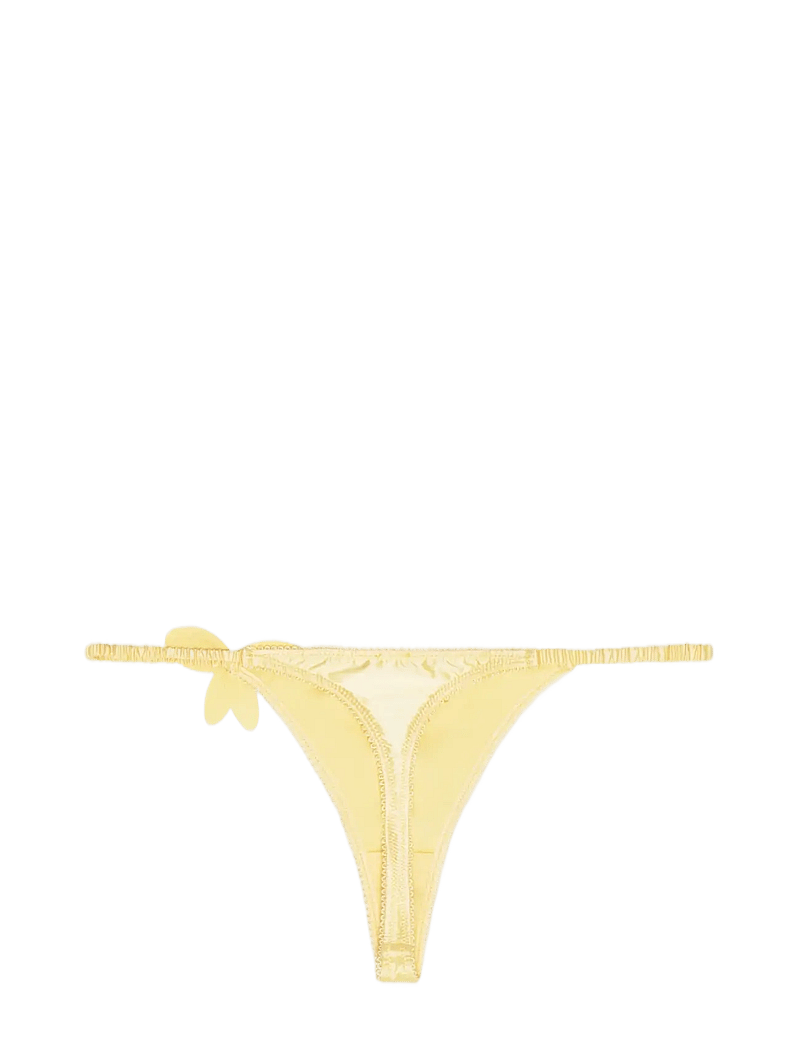 ROTATE Birger Christensen - Thong with mid-waist - stringid - italian straw - 1