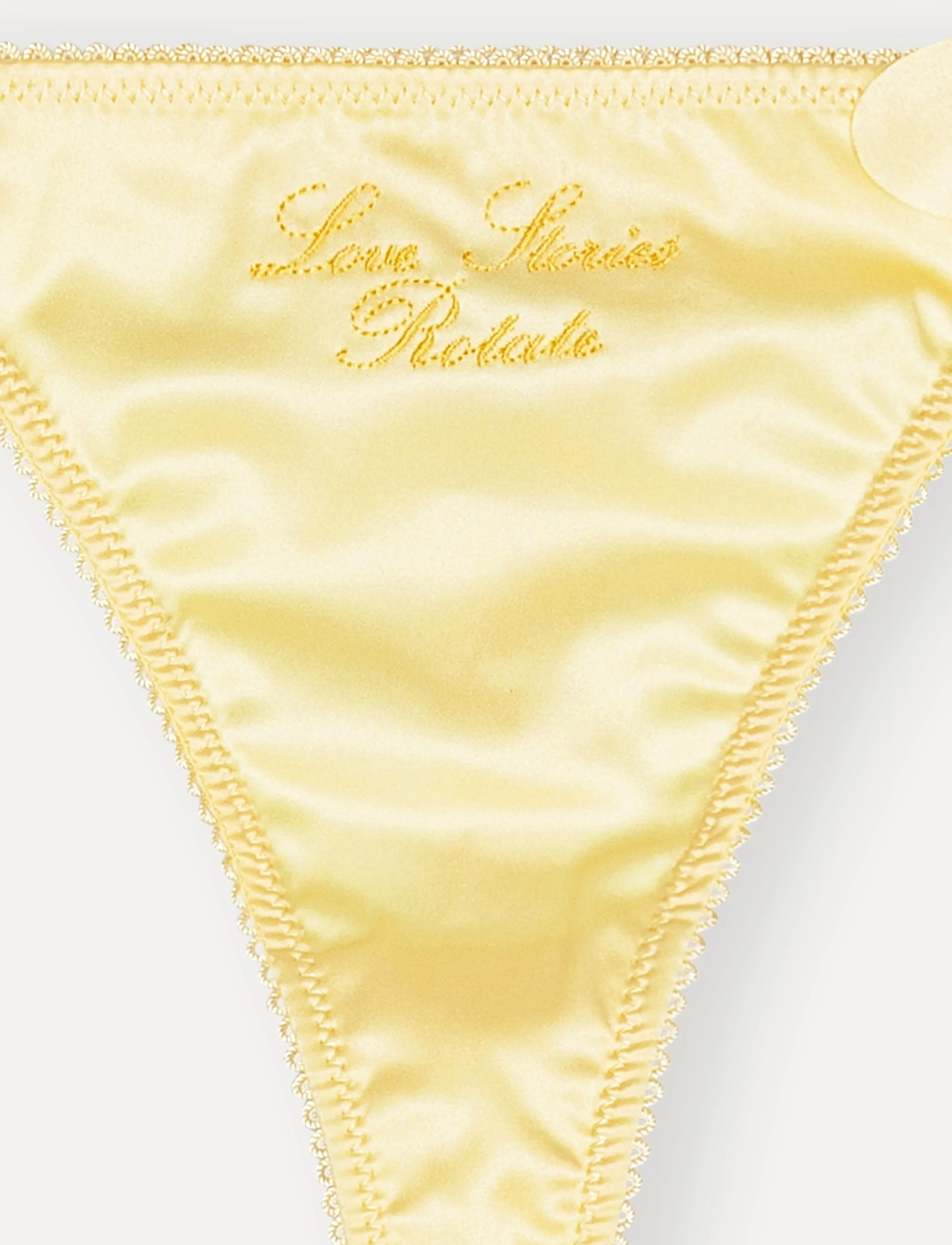 ROTATE - Thong with mid-waist - stringtrosor - italian straw - 2