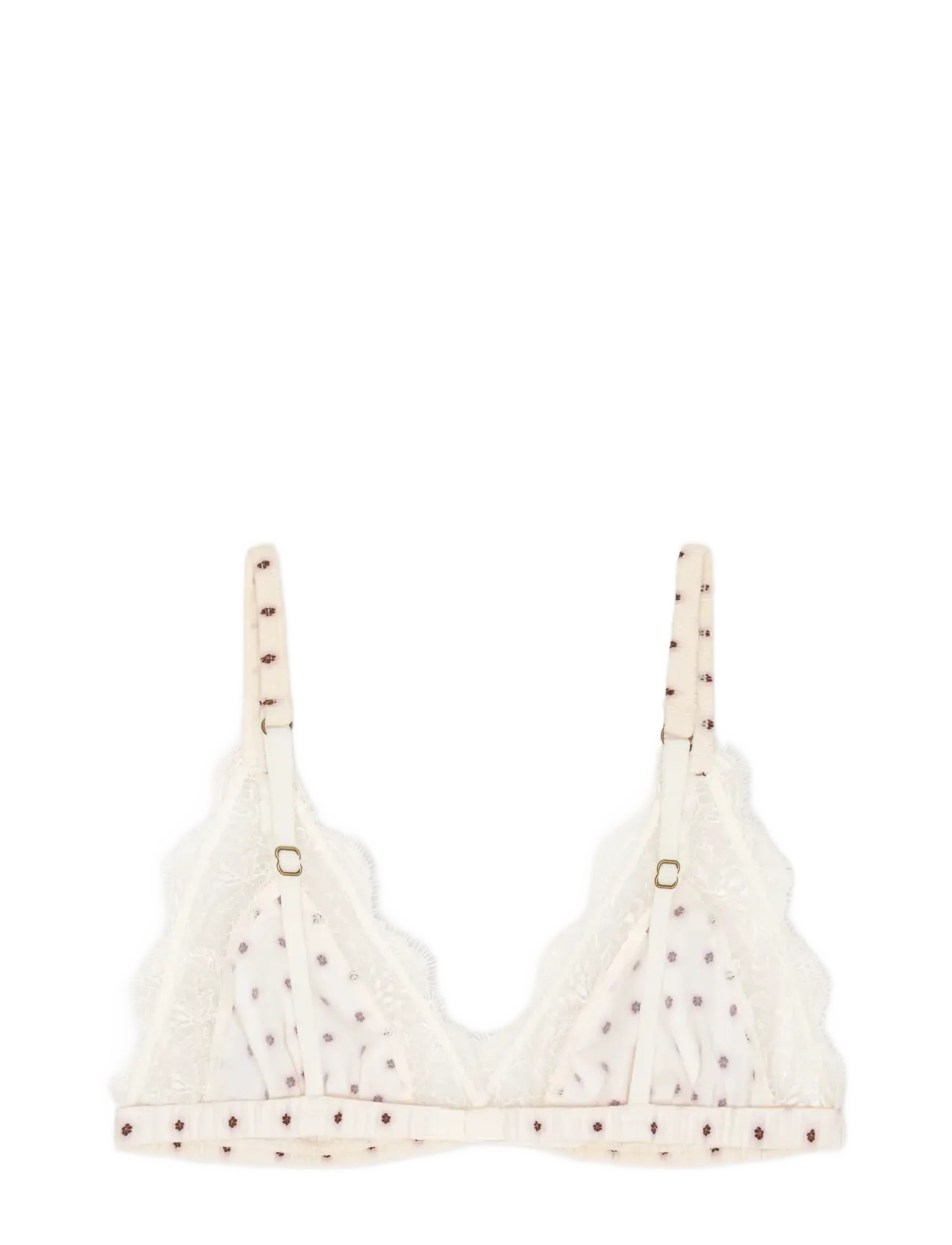 ROTATE - Lace triangle bralette - bralette - gardenia - 1