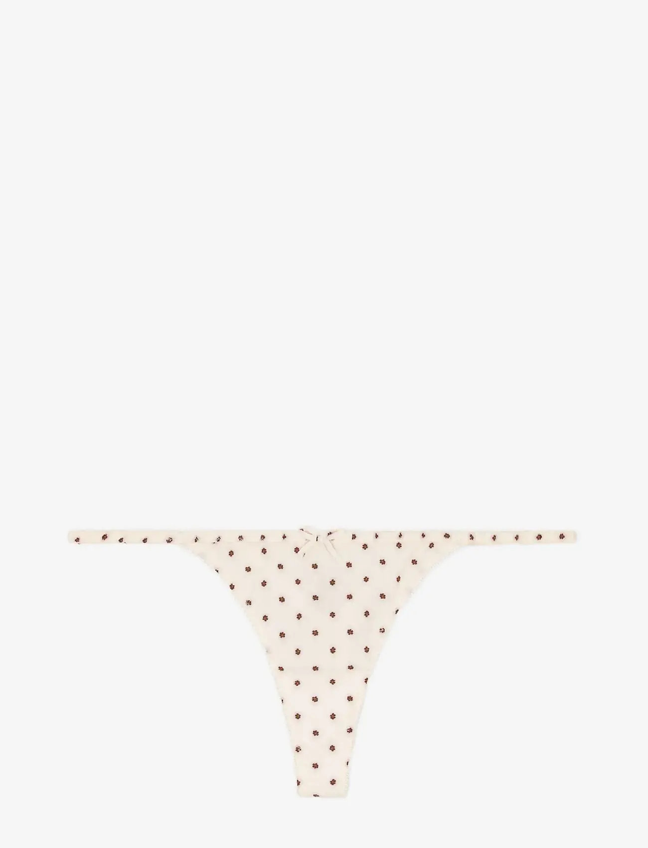 ROTATE Birger Christensen - Thong with mid-waist - stringid - gardenia - 0