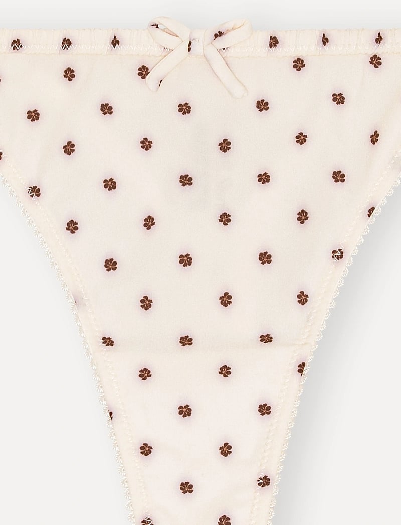 ROTATE Birger Christensen - Thong with mid-waist - stringid - gardenia - 2