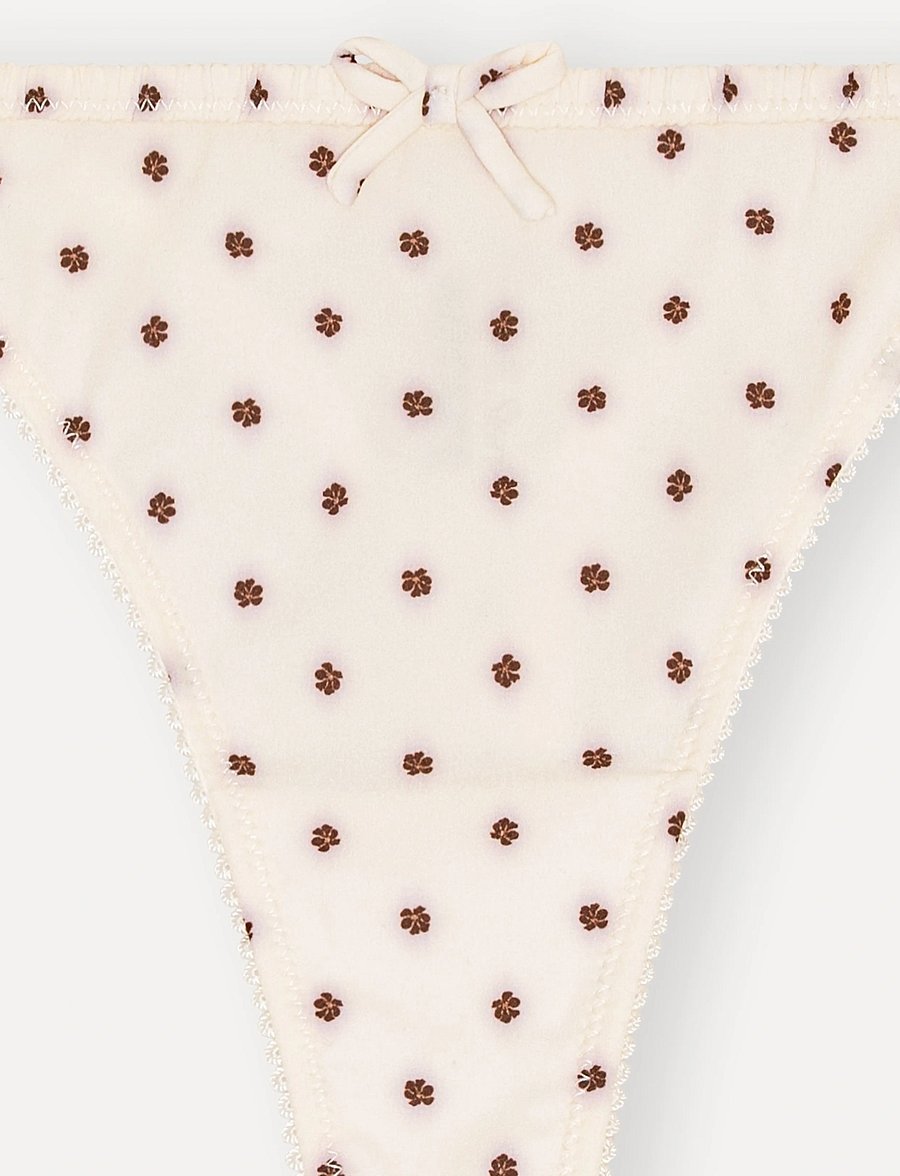 ROTATE - Thong with mid-waist - stringtrosor - gardenia - 2