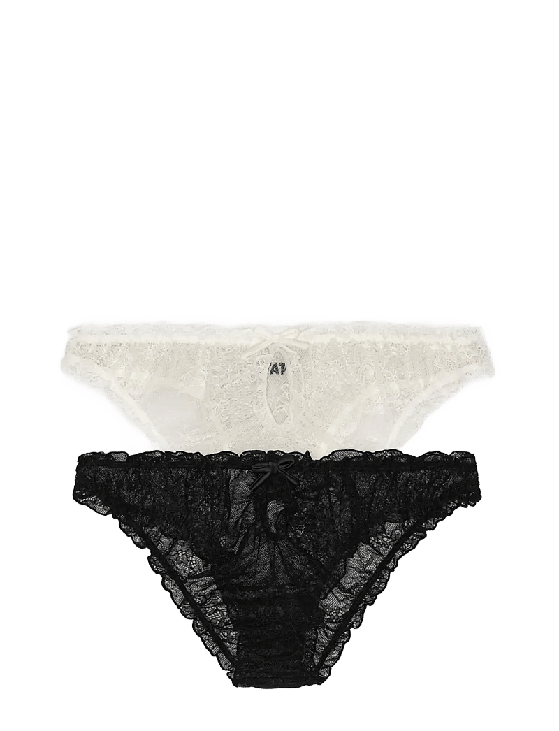 ROTATE - 2 pack - Lace brief - briefs - black & white - love stories - 0