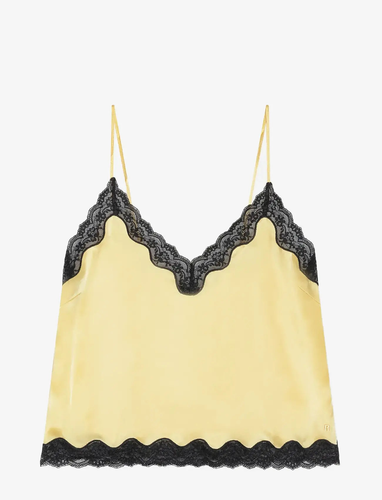 ROTATE - Camisole w. lace - varrukateta alussärgid - italian straw - 0