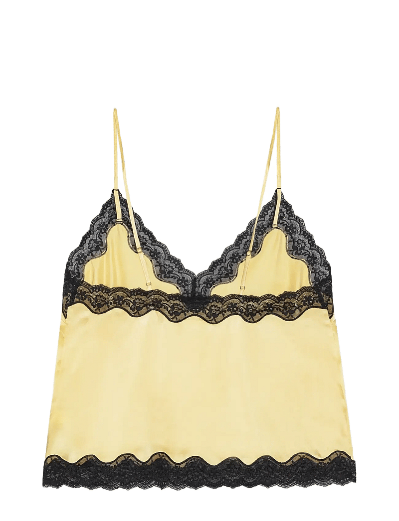 ROTATE - Camisole w. lace - varrukateta alussärgid - italian straw - 1
