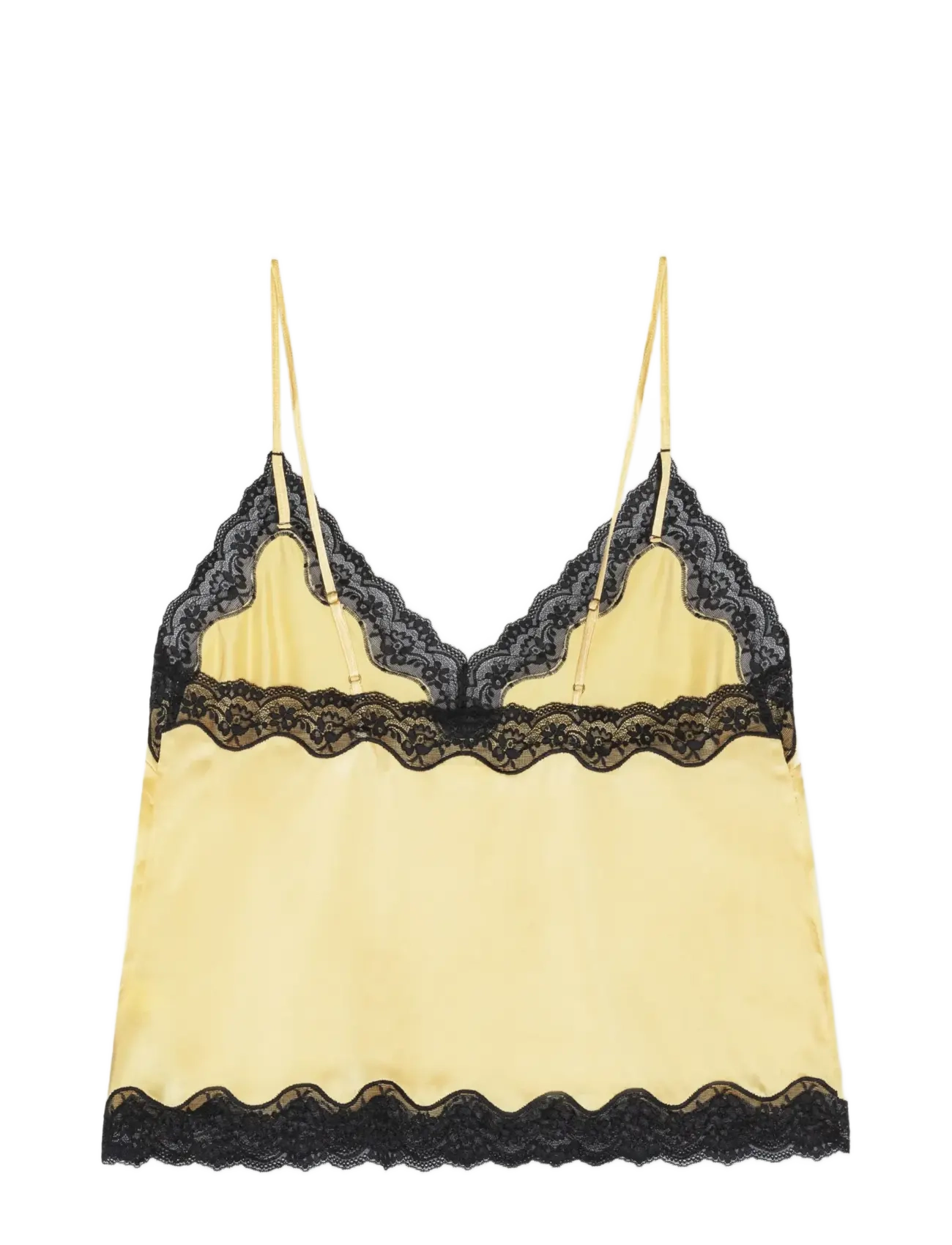 ROTATE - Camisole w. lace - Ärmellose tops - italian straw - 1