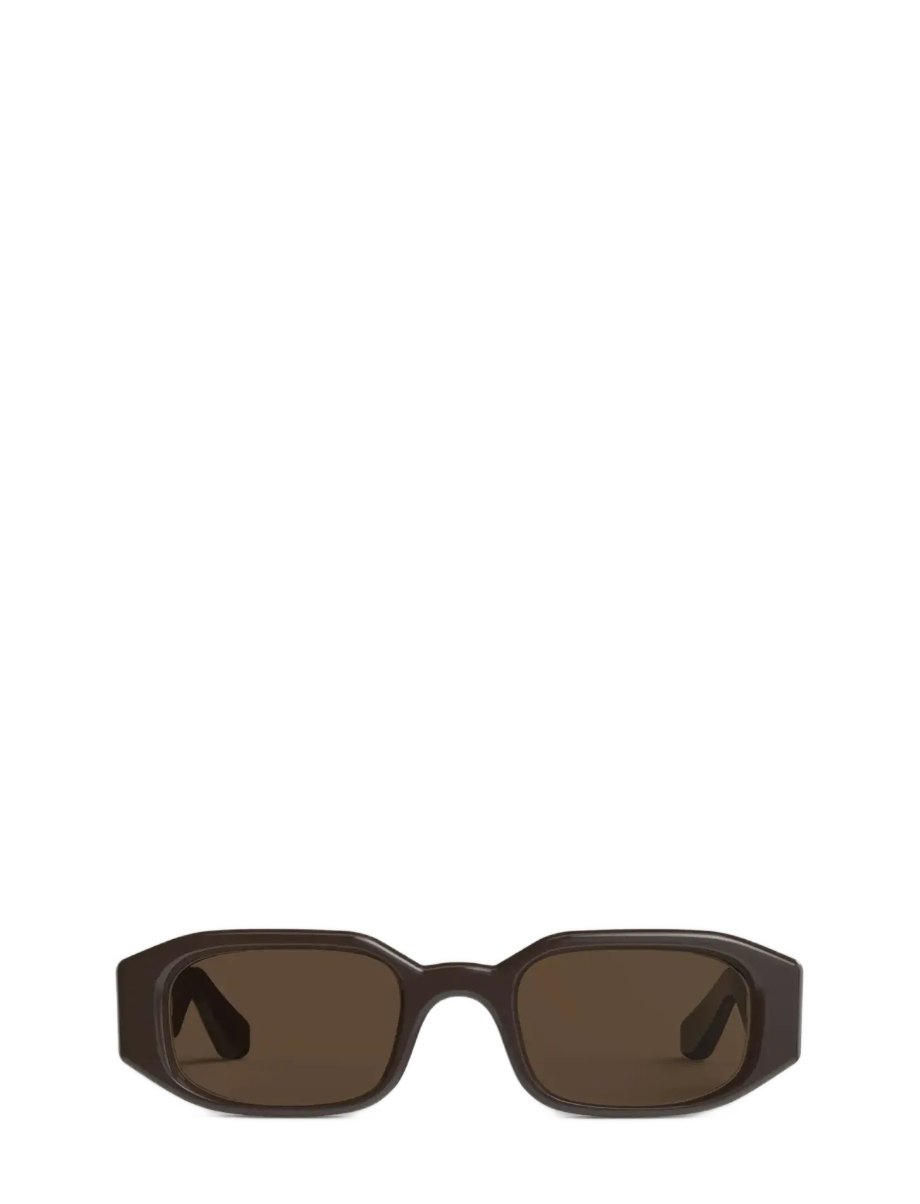ROTATE 3. Squared-Angled Frame, One Size, Sunglasses, Braun - Square Frame Frauen