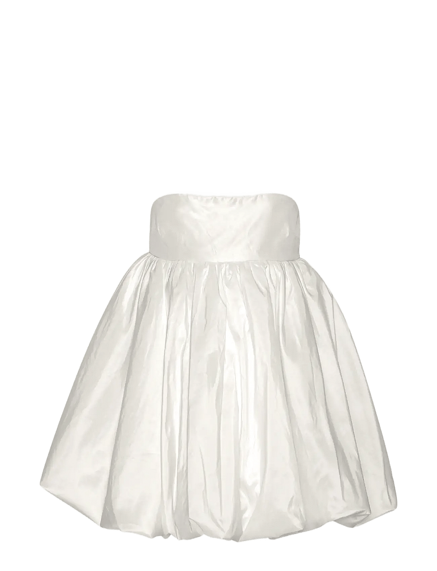 ROTATE - SATIN MINI BUBBLE DRESS - brautkleider - egret - 1